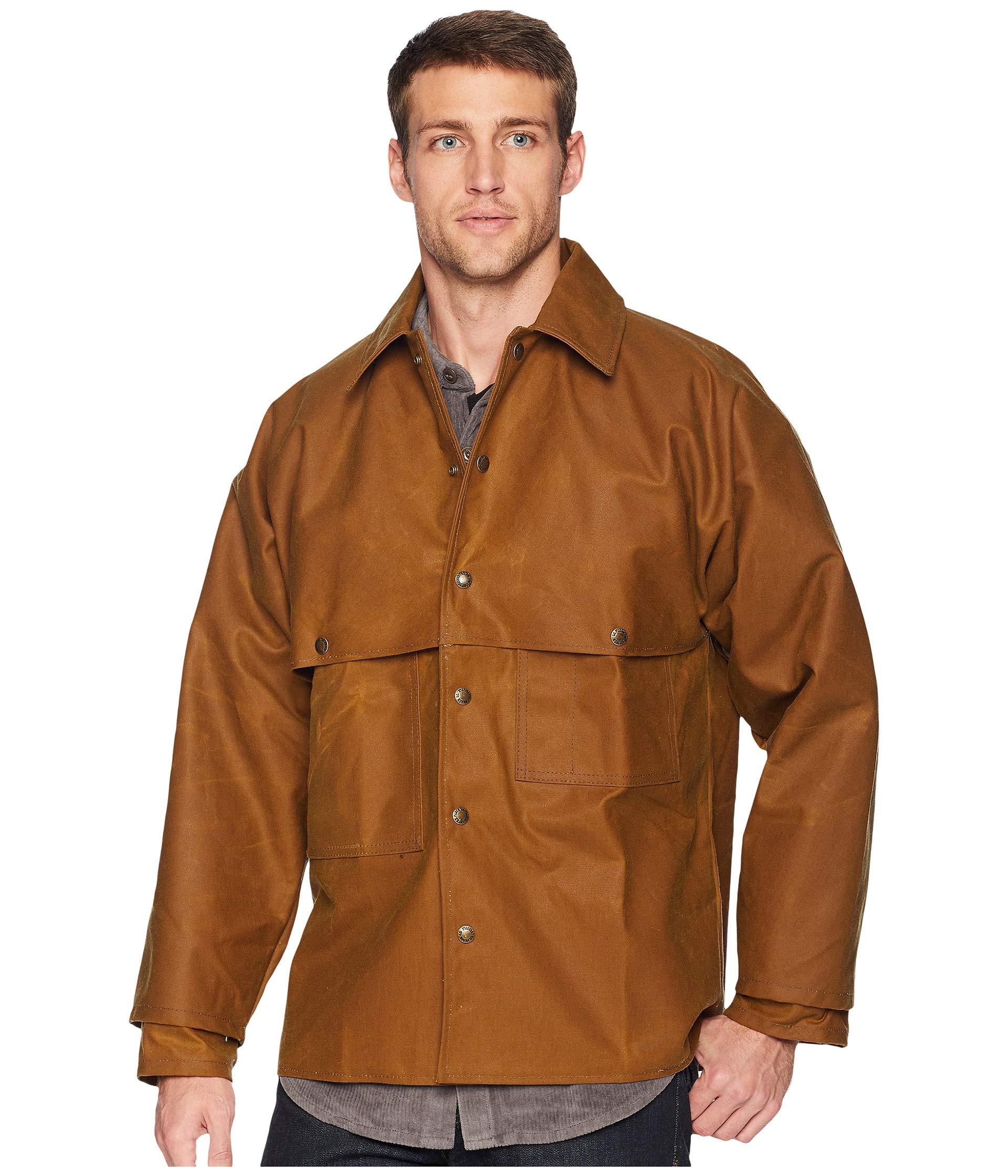 Filson Coats & Jackets for Men Double Logger Coat Tan Size S Filson Showroom Sample Men's Coats