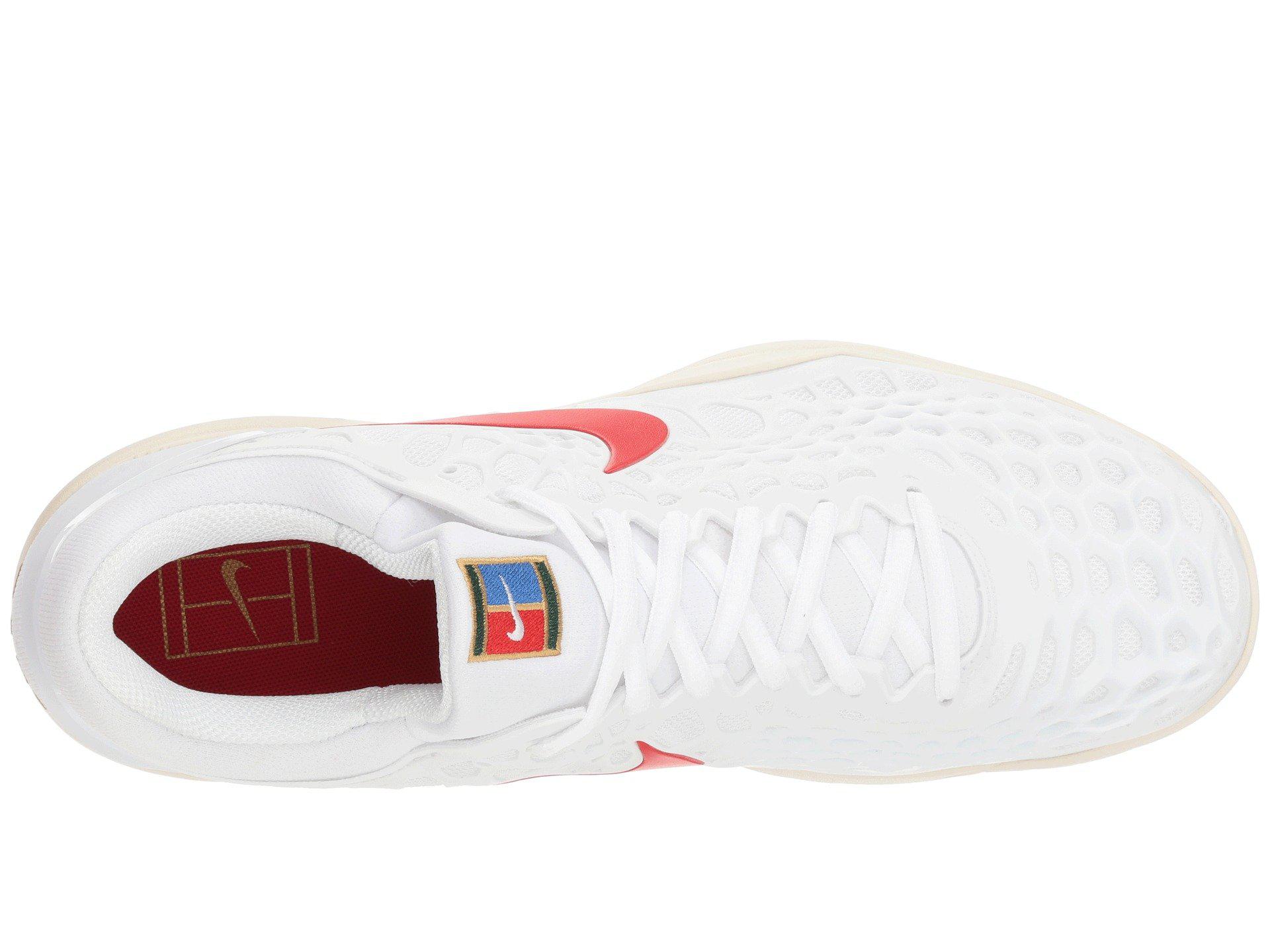 Nike Rubber Zoom Cage 3 Hc (white/university Red/light Cream) Men's Tennis  Shoes for Men | Lyst