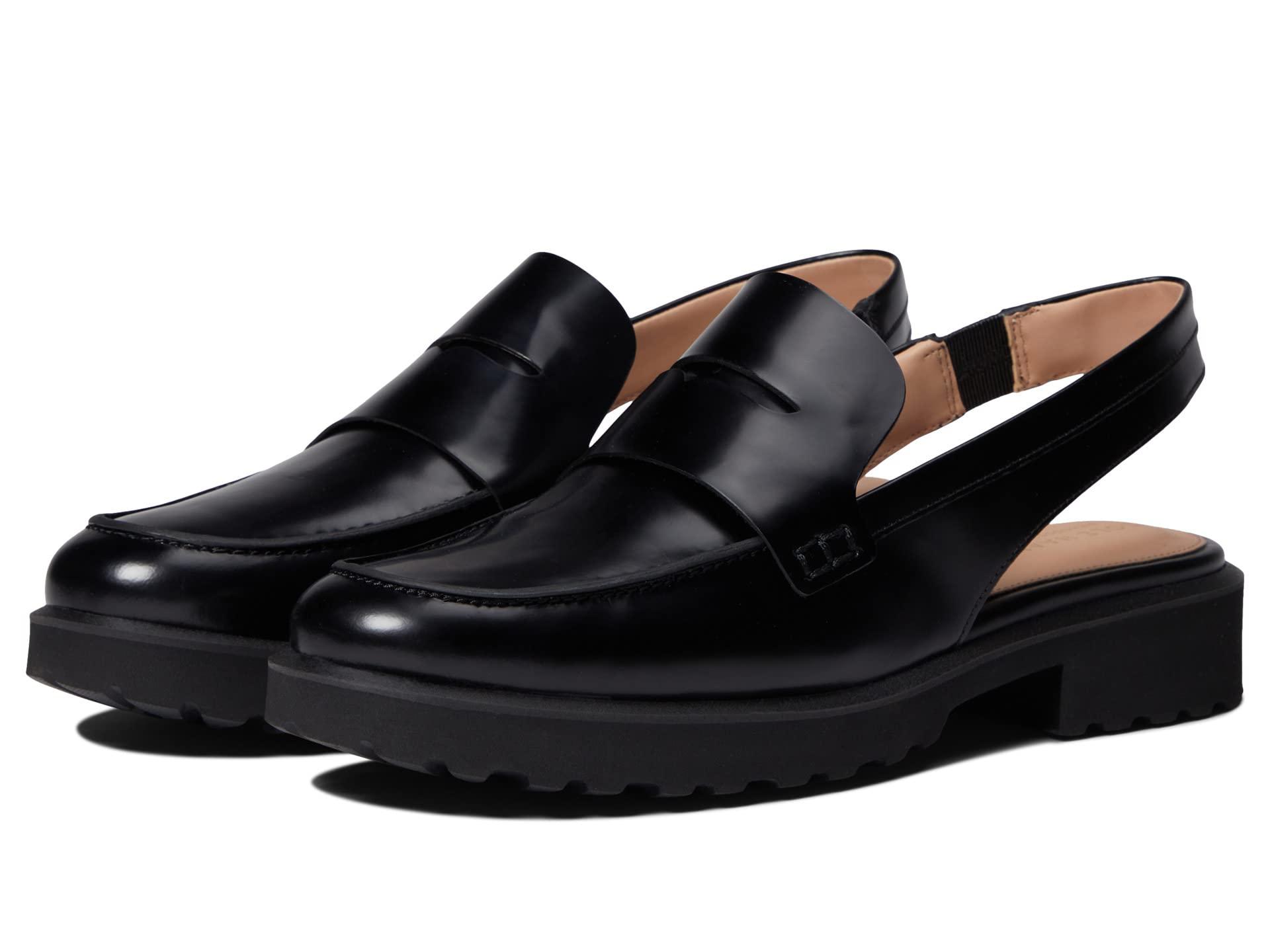 Cole Haan Geneva Lug Sling Mule in Black | Lyst