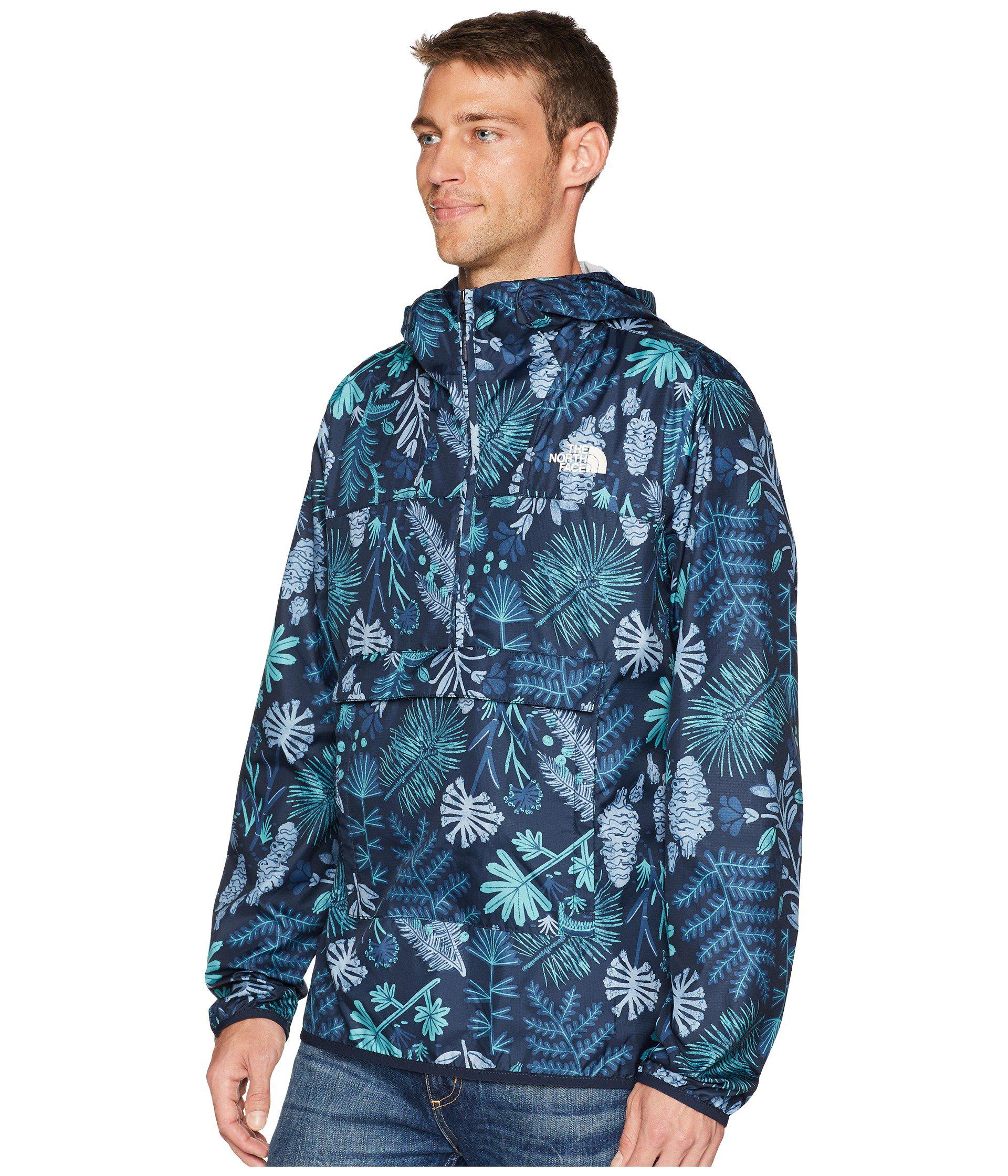 The North Face Fleece Fanorak (urban Navy Woodland Floral Print) Coat in  Blue for Men - Lyst