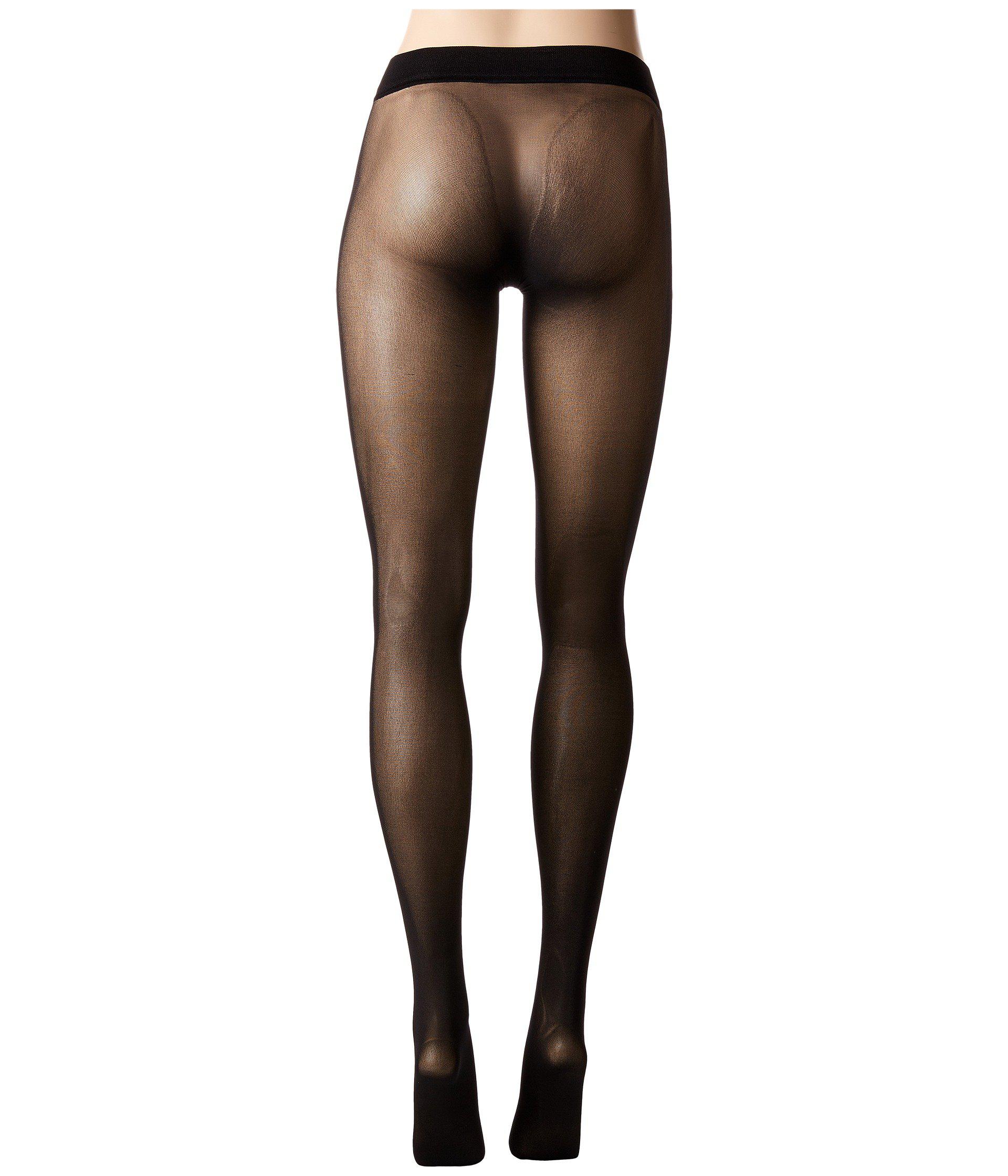 Calvin Klein Synthetic Seamless Opaque Tights in Black - Lyst
