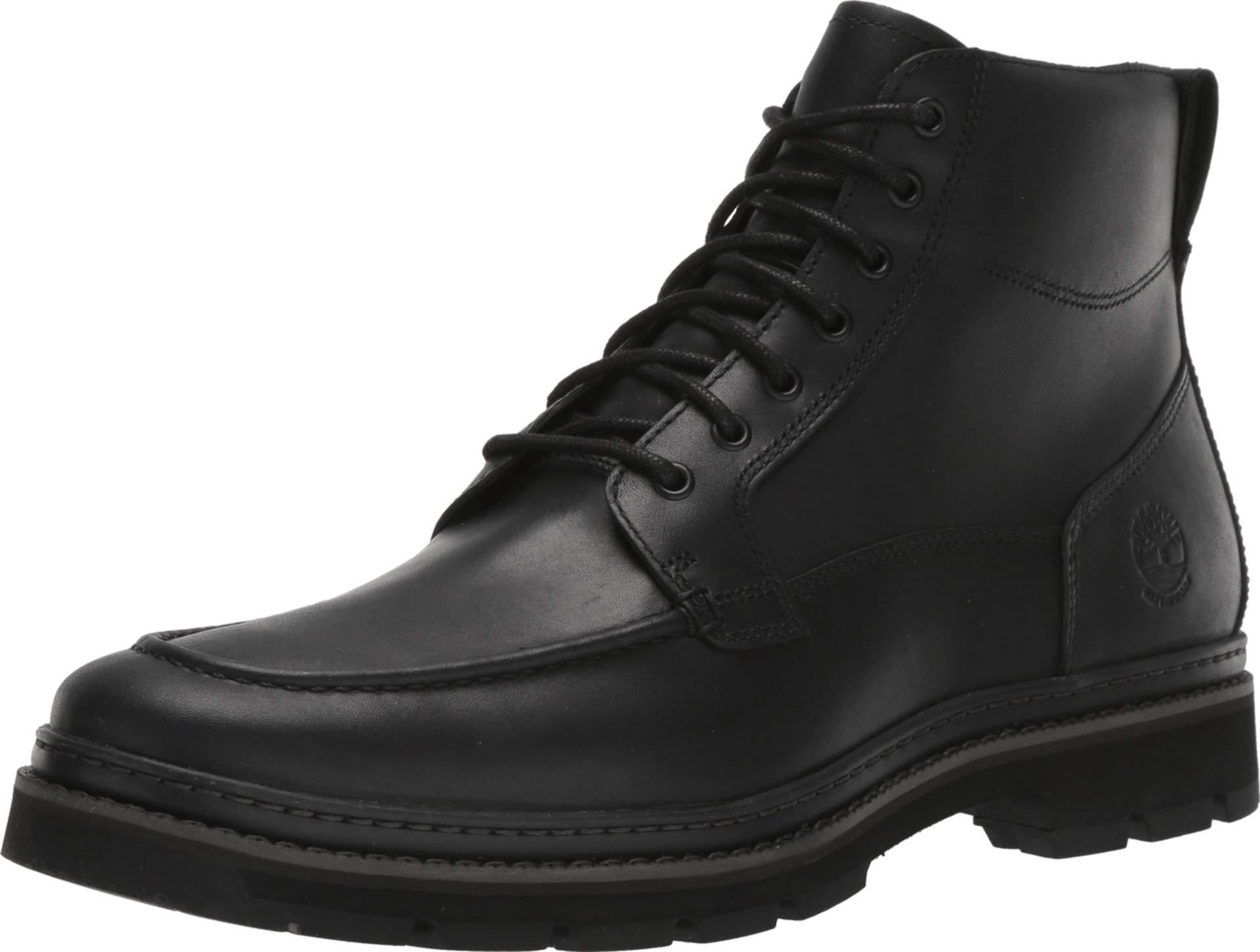 Timberland Leather Port Union Waterproof Moc Toe Boot in Black for Men - Lyst