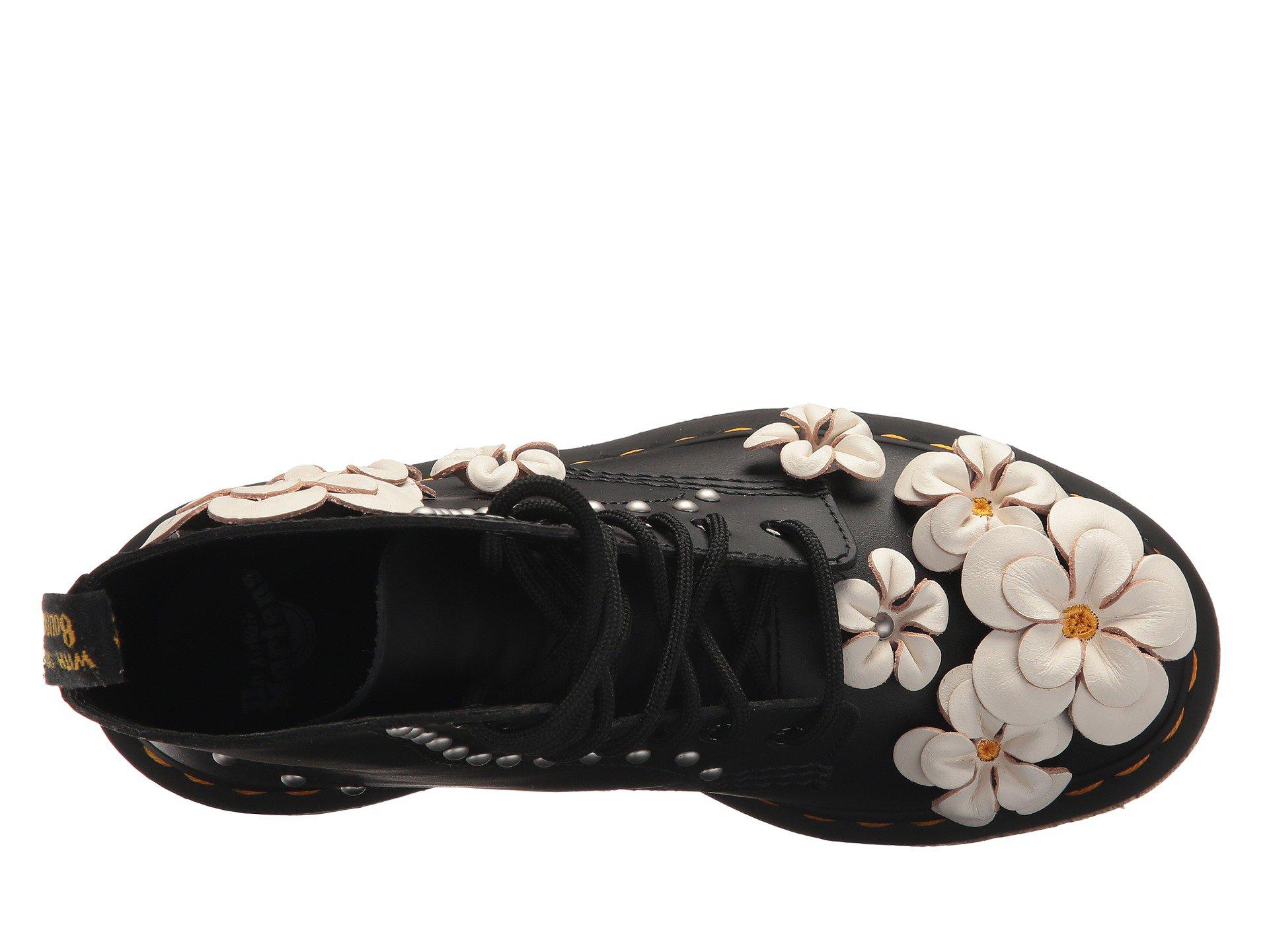 Dr. Martens 1460 Pascal Flower in Black | Lyst