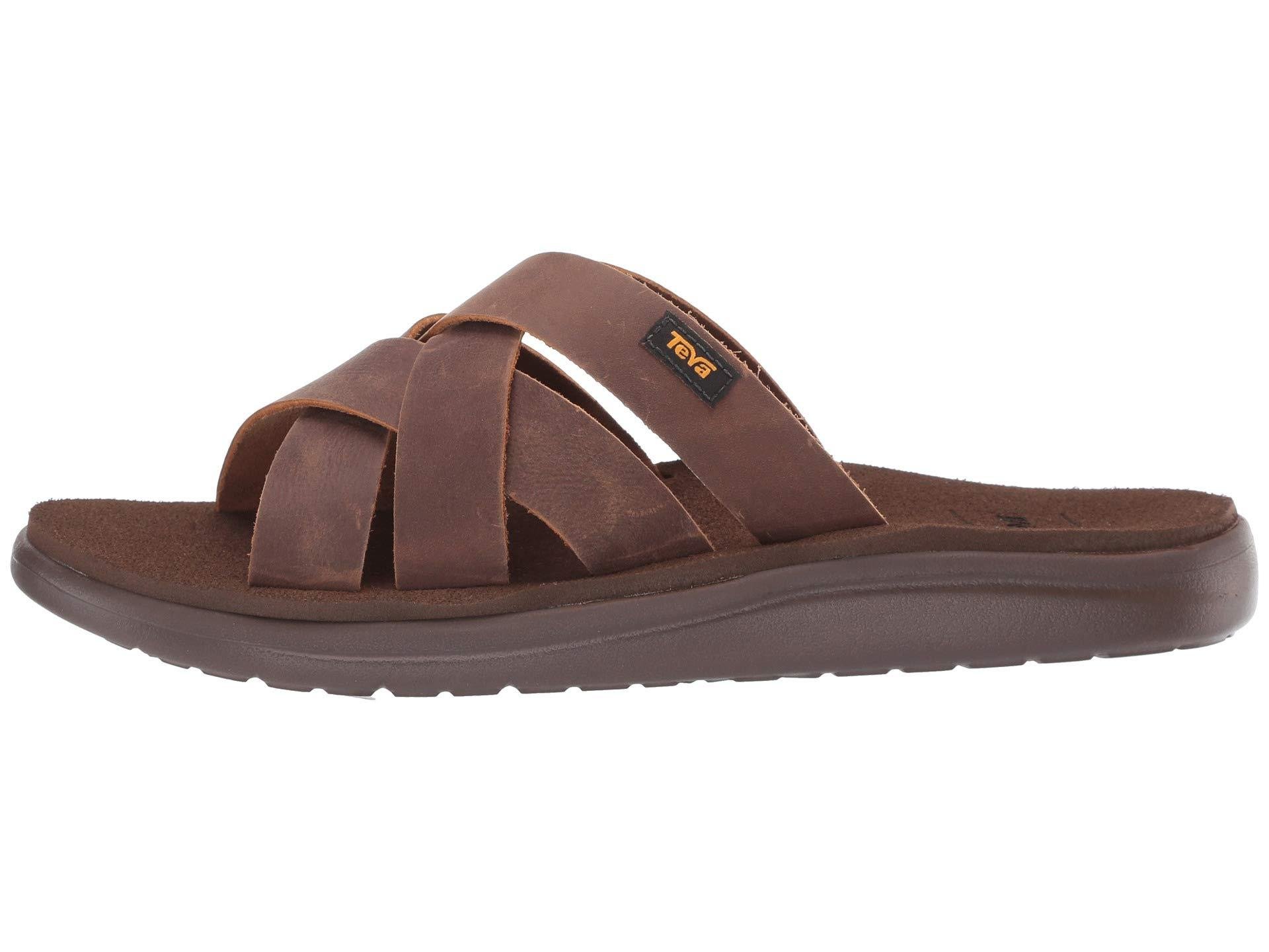 teva voya slide leather