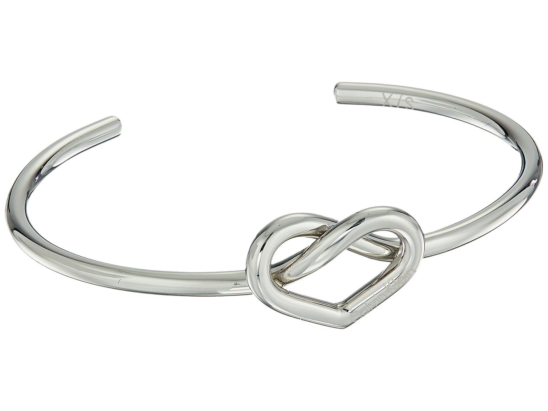 Calvin Klein Charming Open Bangle Bracelet in Silver (Metallic) Lyst