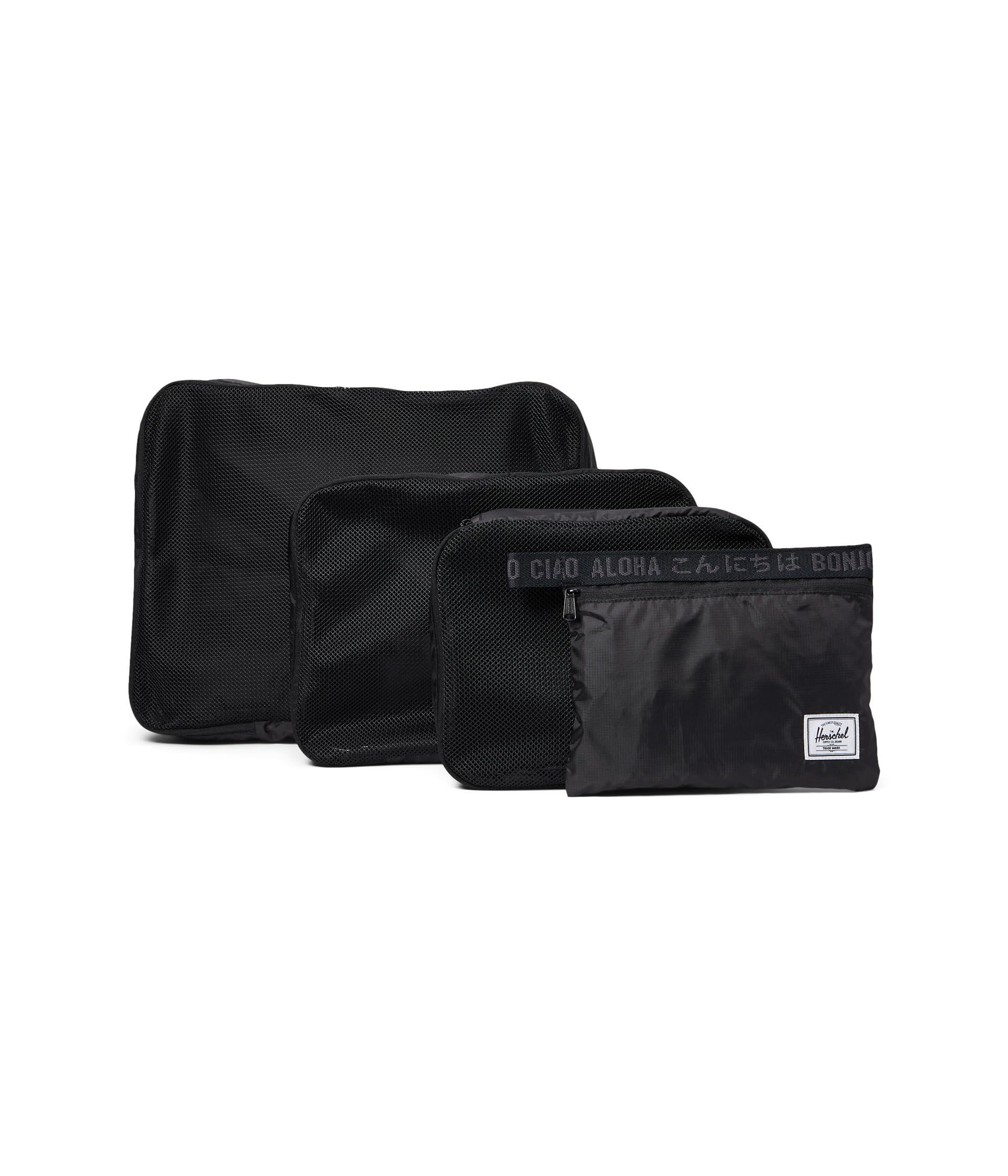 Herschel Supply Co. Kyoto Packing Cubes in Black Lyst