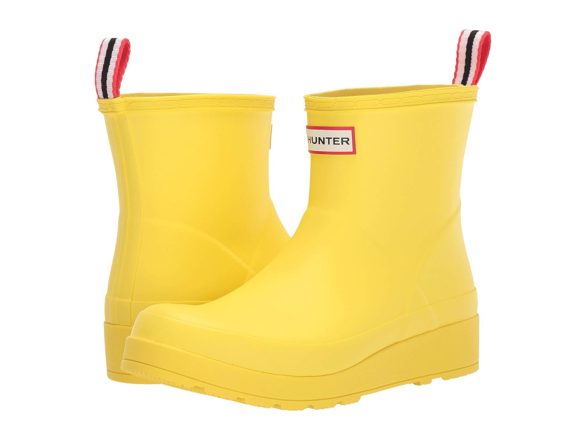 HUNTER Original Play Boot Short (zinc) Women's Rain Boots in Yellow | Lyst