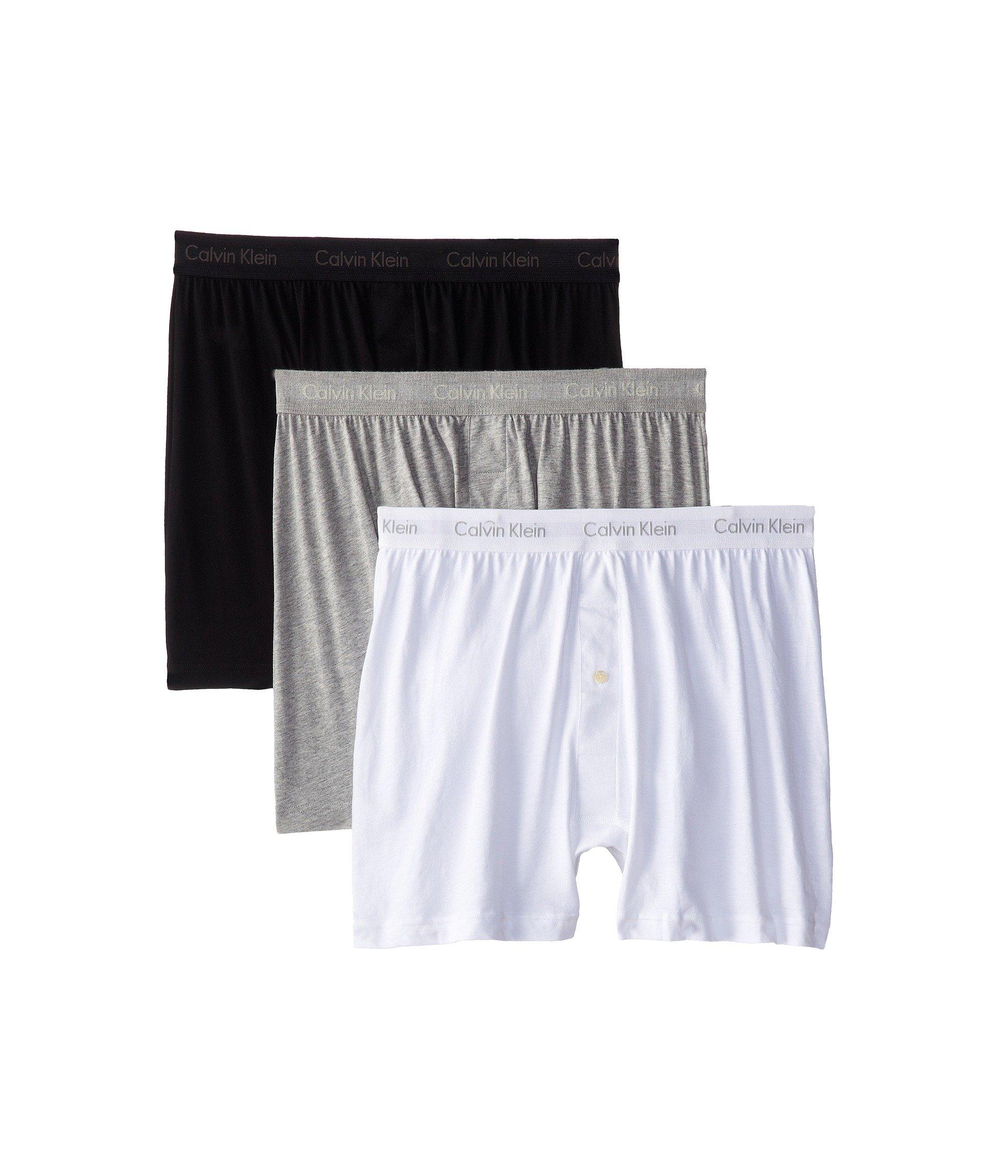 Calvin Klein Cotton Classic Knit Boxer 3pack Nu3040 in White for Men