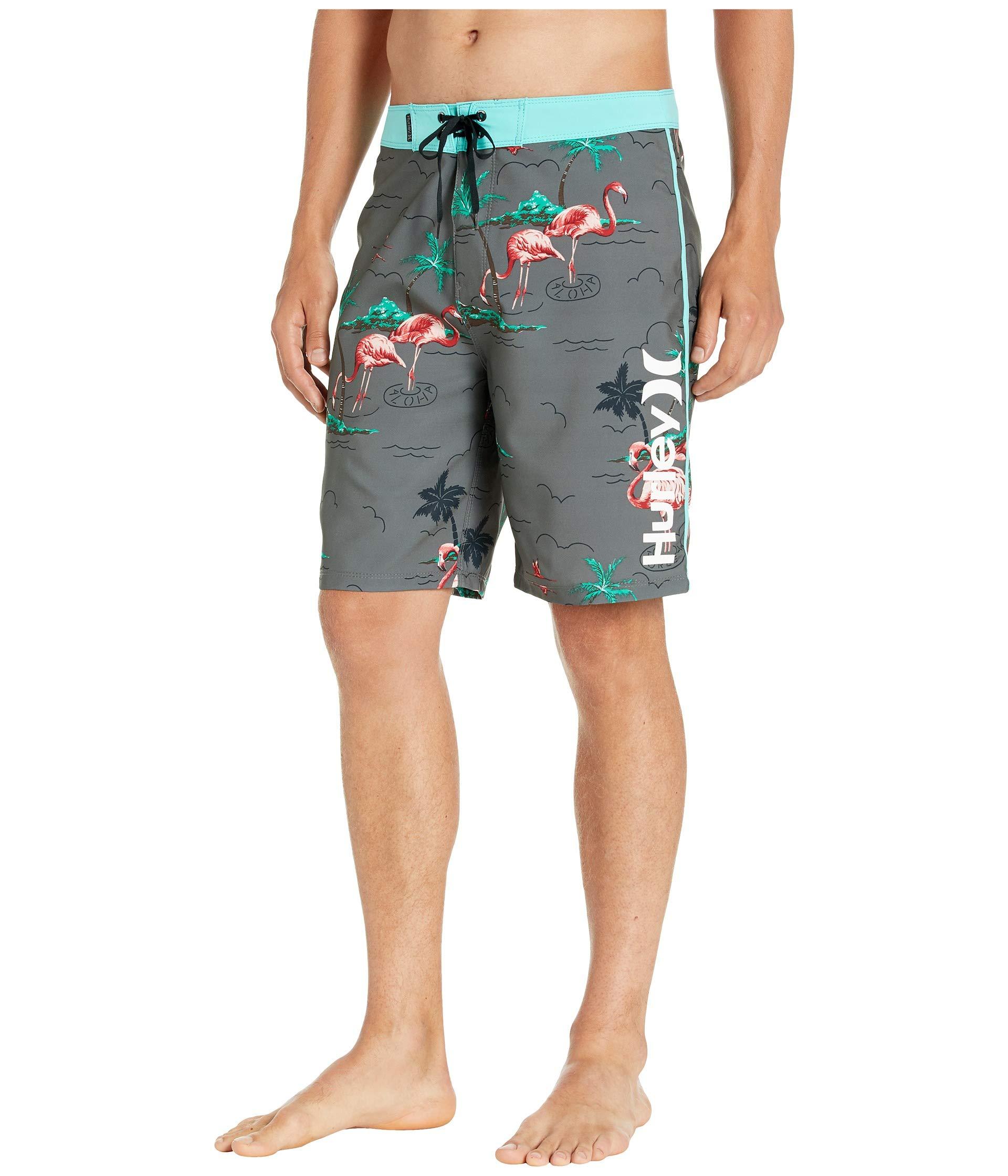 hurley flamingo board shorts