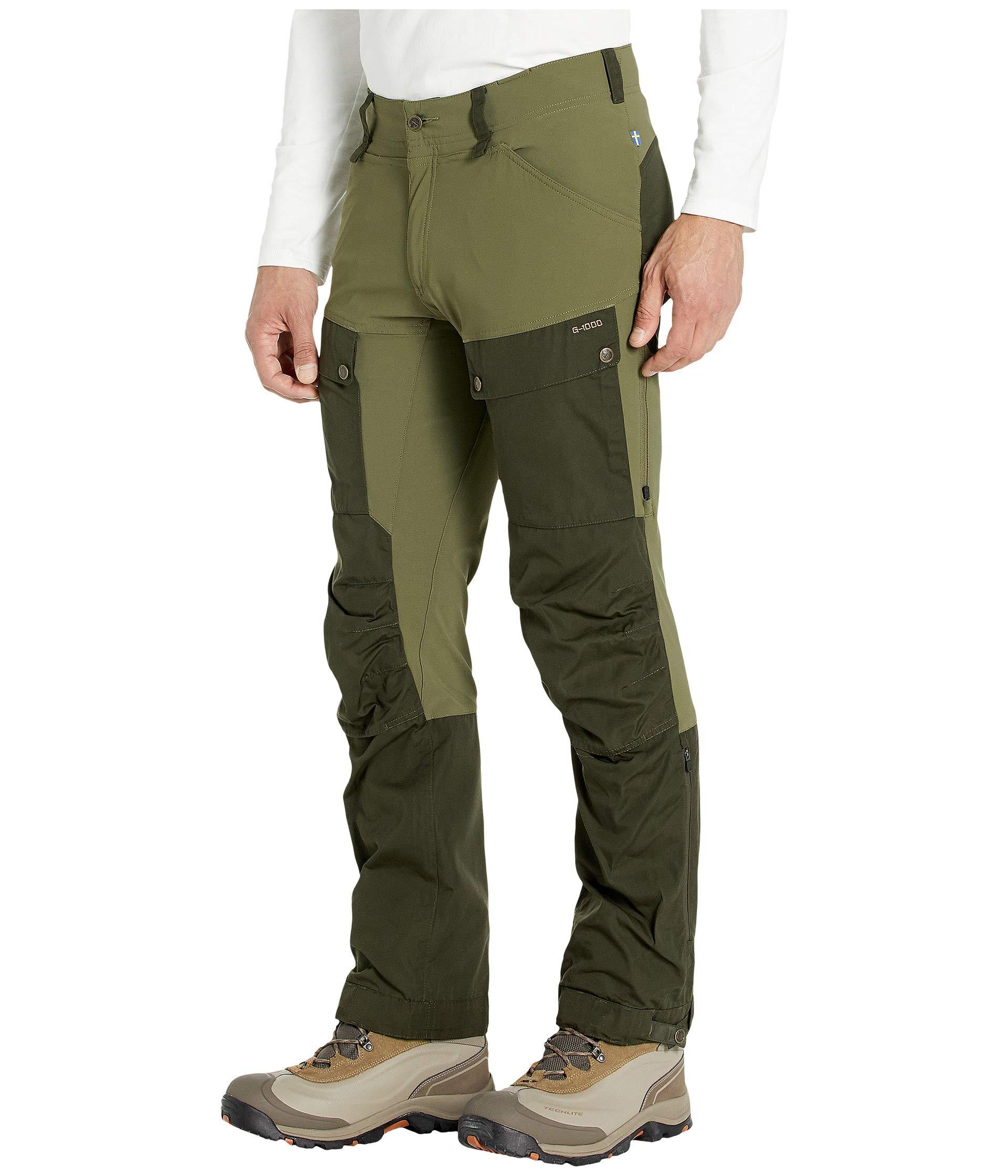 Fjallraven Synthetic Keb Gaiter Trousers in Olive (Green) for Men - Lyst
