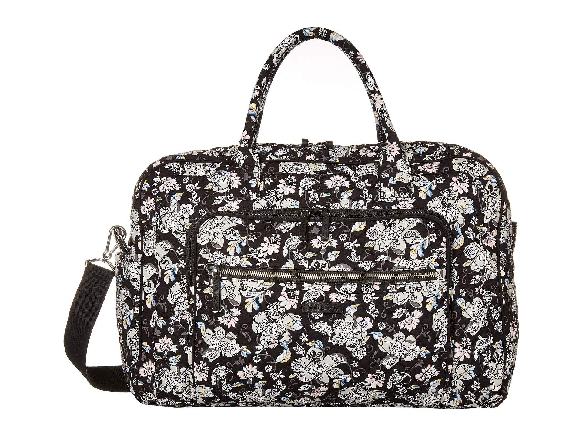 vera bradley iconic weekender travel bag microfiber