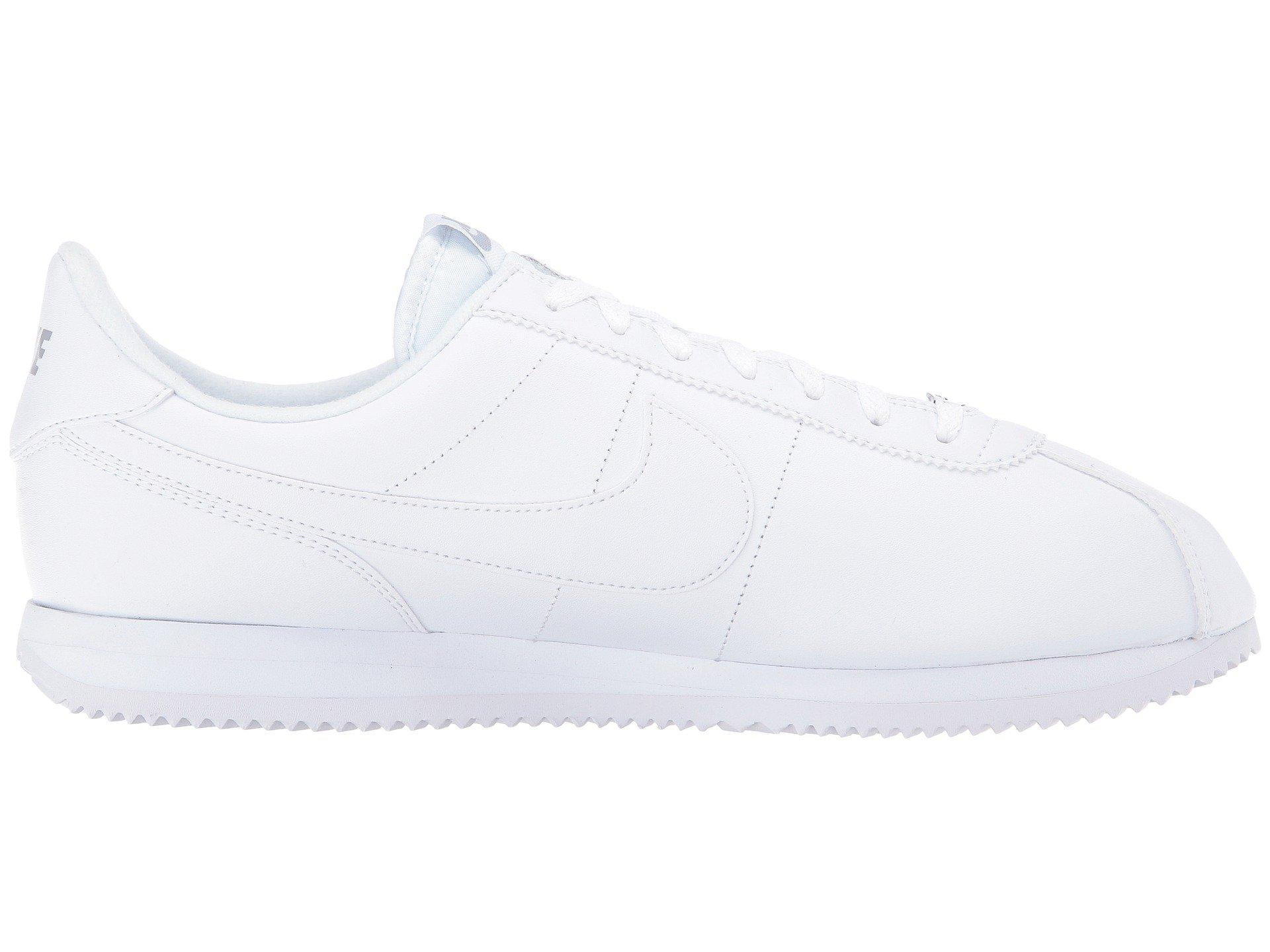 Nike Cortez Leather (white/wolf Grey/metallic Silver/white) Men's Shoes for  Men | Lyst