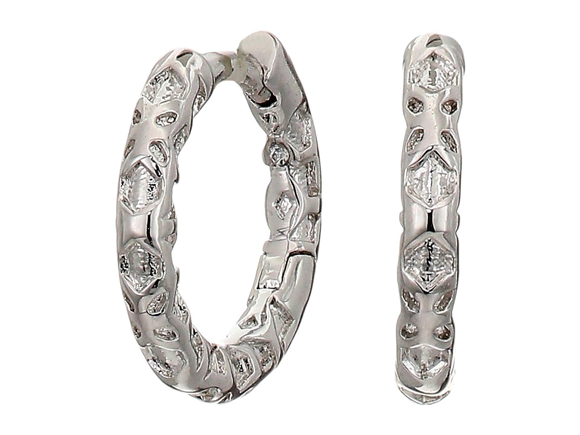 Kendra Scott Maggie Huggie Earrings in Silver (Metallic) Lyst