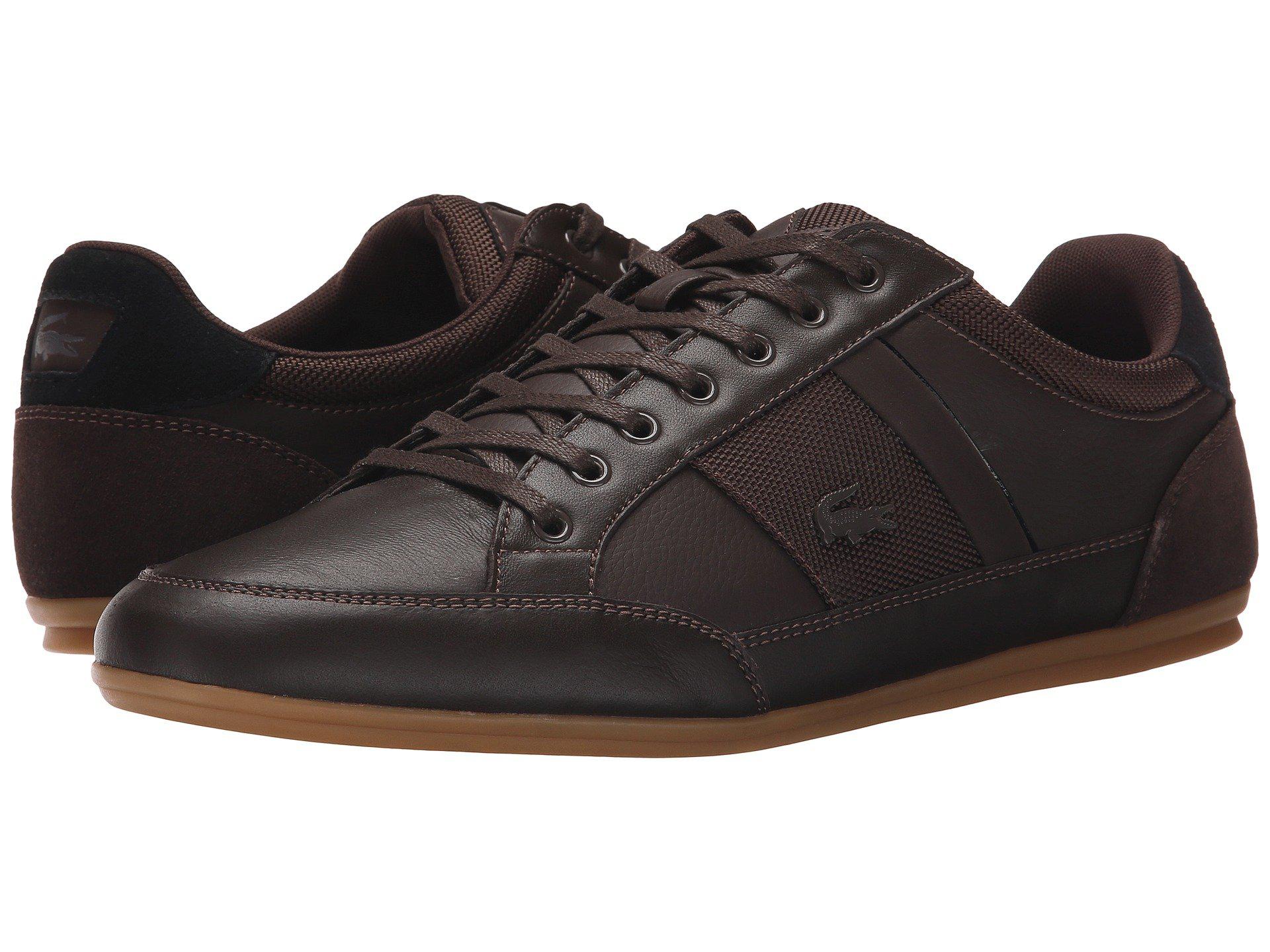 Lacoste Leather Chaymon 116 1 (dark Brown/black) Men's Lace Up Casual Shoes  for Men - Lyst