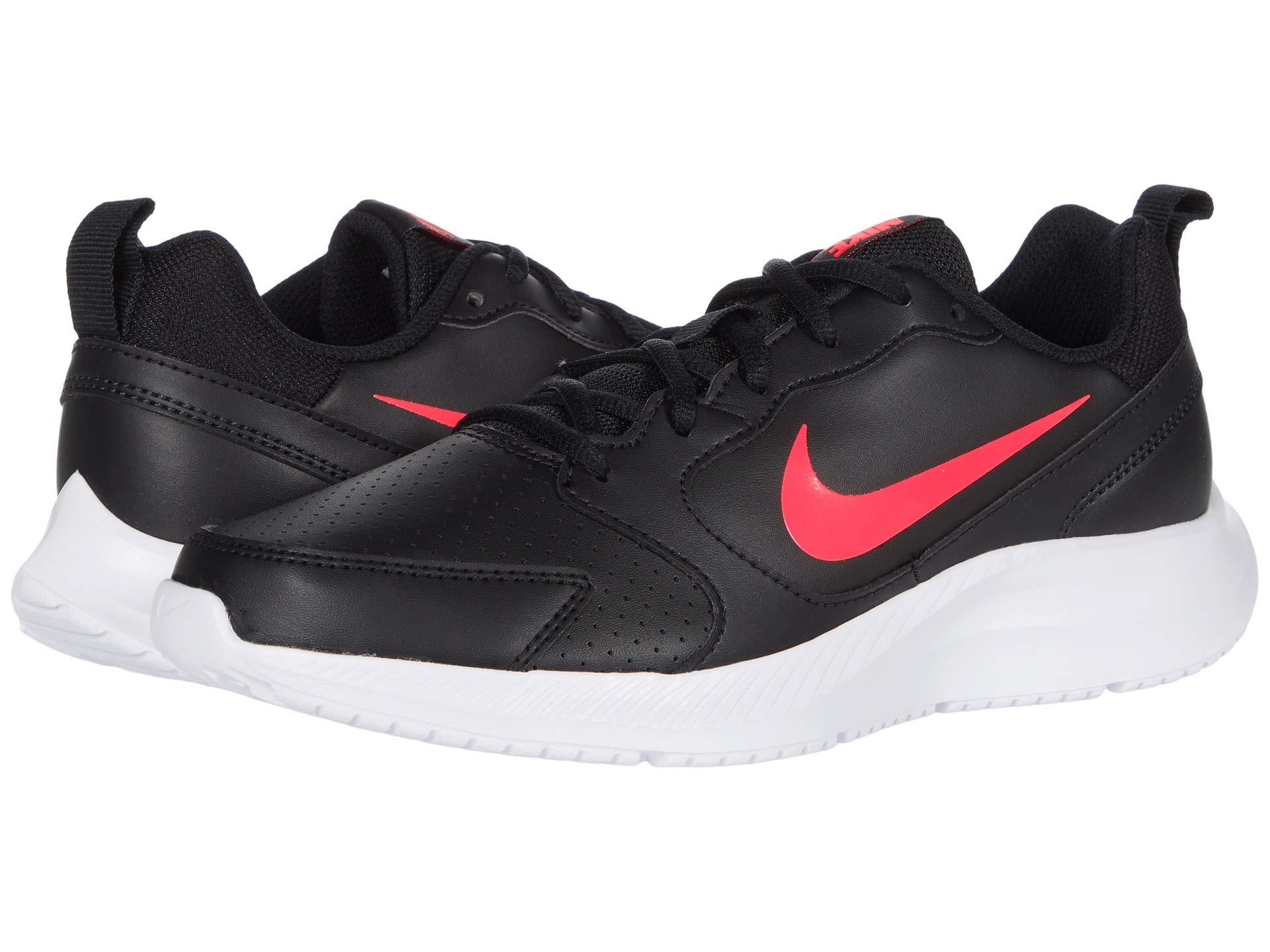 Nike Leather Todos Rn Shoe in Black/White (Black) | Lyst