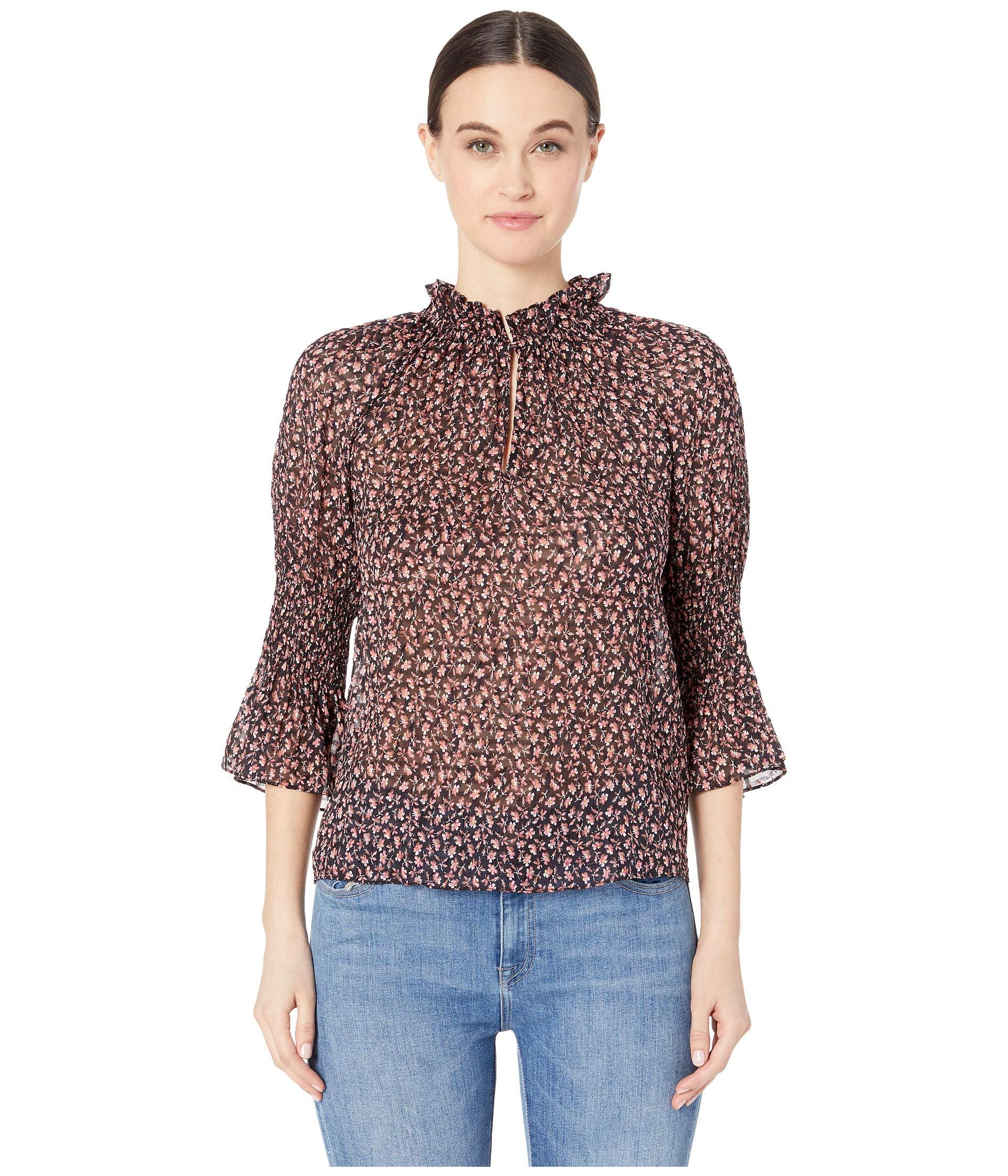 rebecca taylor francesca ruffle top