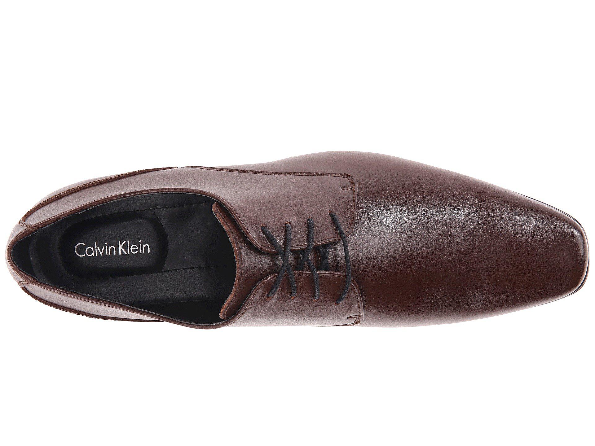 calvin klein dress shoes brown