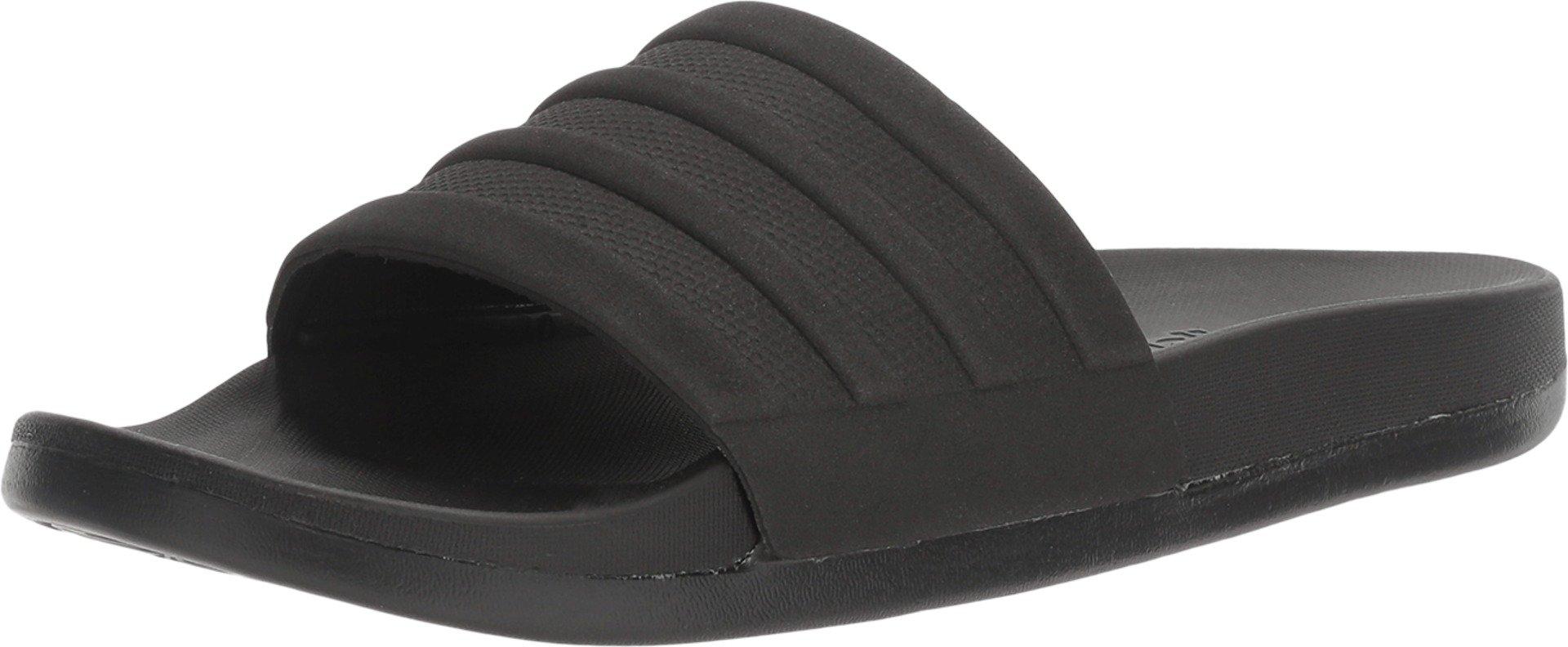 adidas Synthetic Adilette Comfort Slide Sandals From Finish Line in Black/White (Black) for Men 