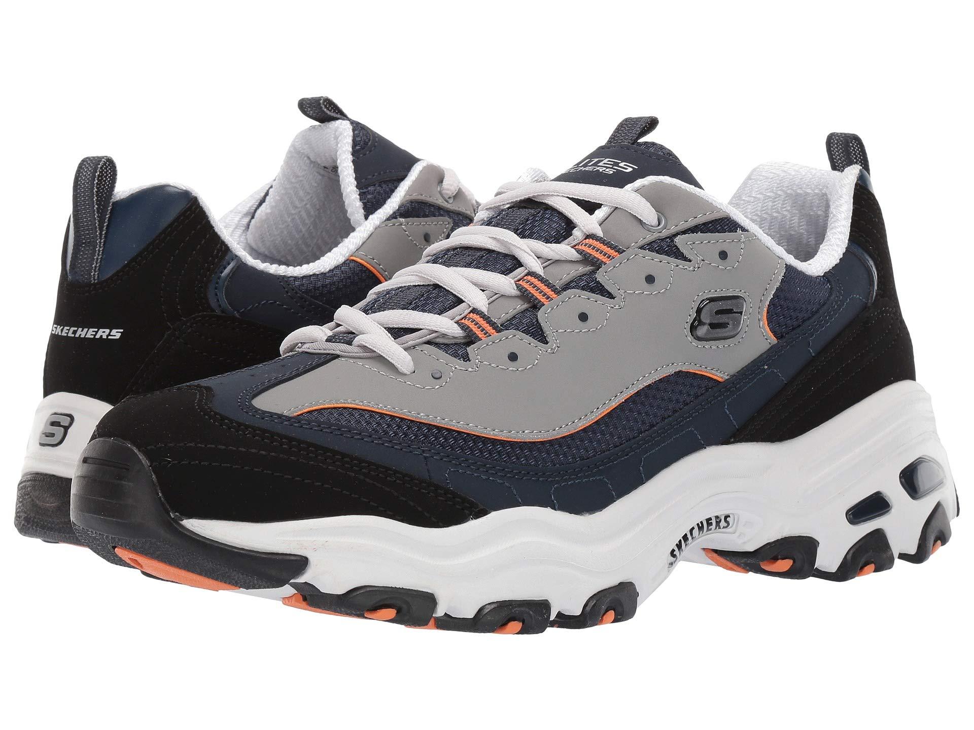 skechers d'lites 2 homme orange