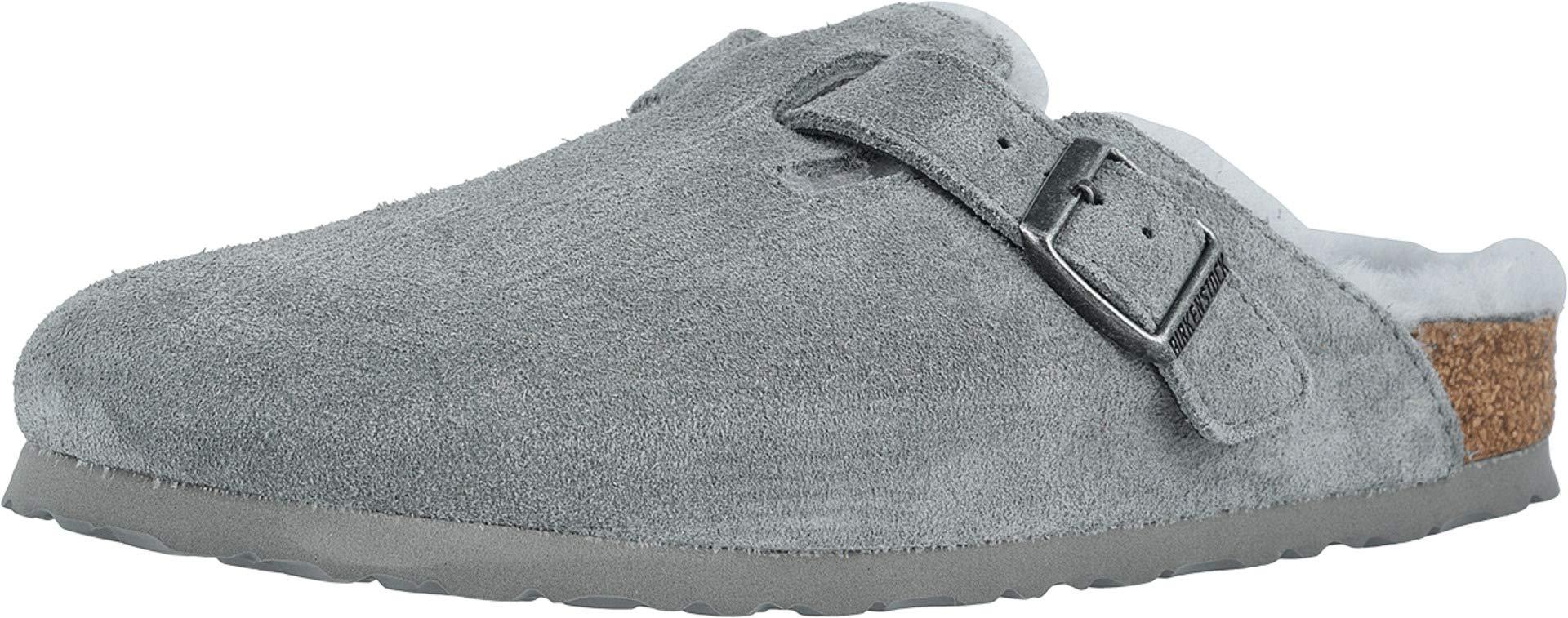 birkenstock shearling gray
