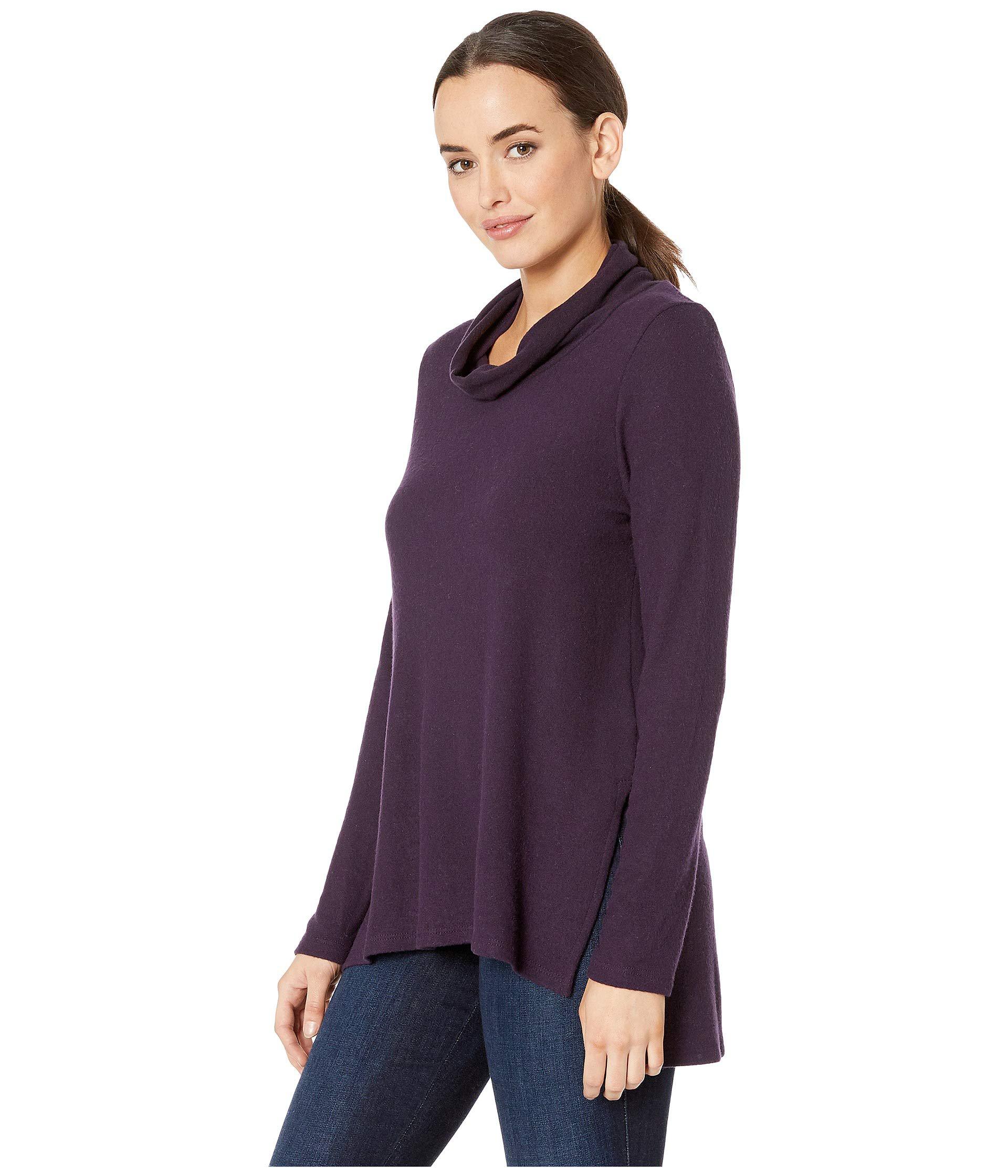 Karen Kane Synthetic Cowl Neck Sweater (Eggplant) Sweater in Purple - Lyst