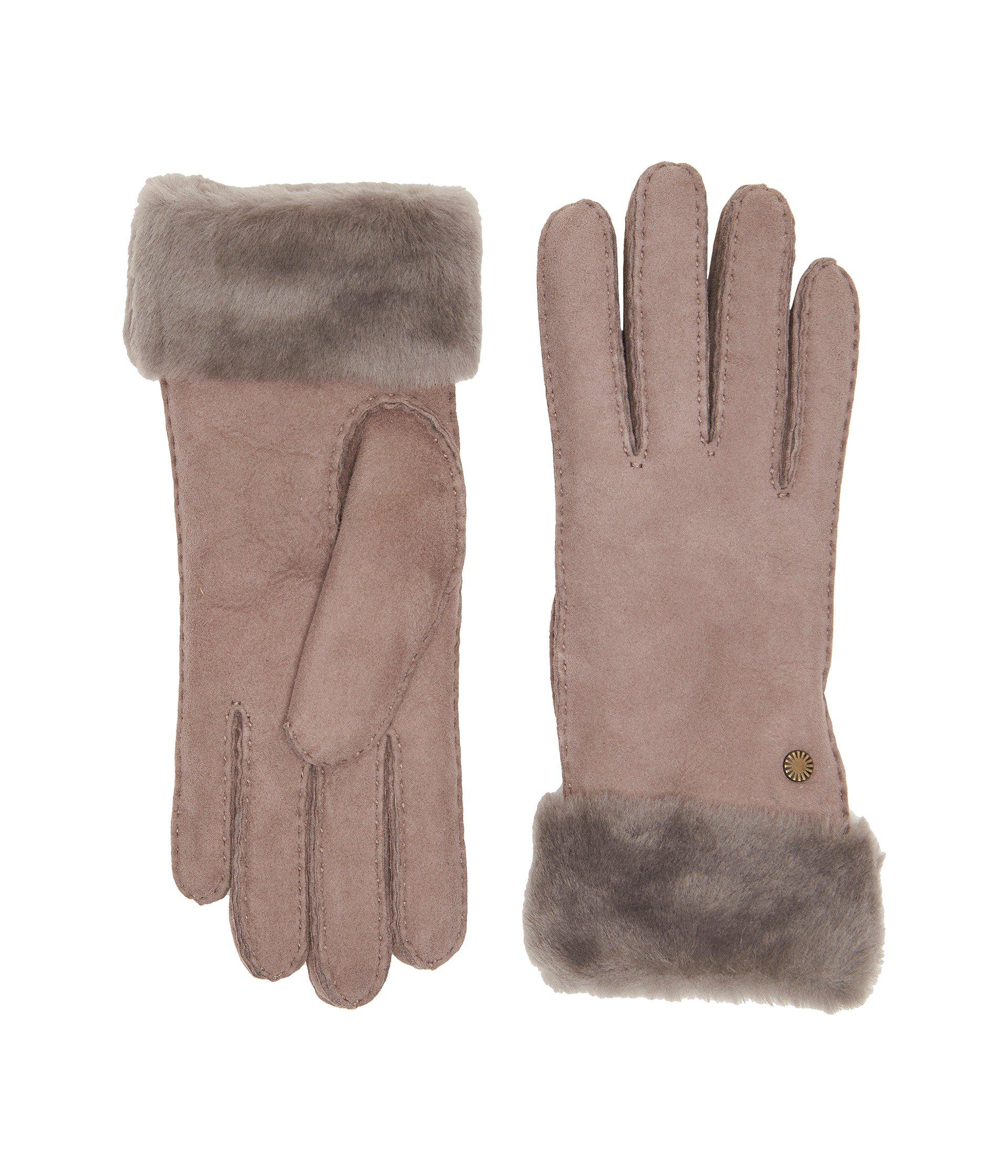 Ugg Shearling Sheepskin Turn Cuff Gloves - Images Gloves and ...