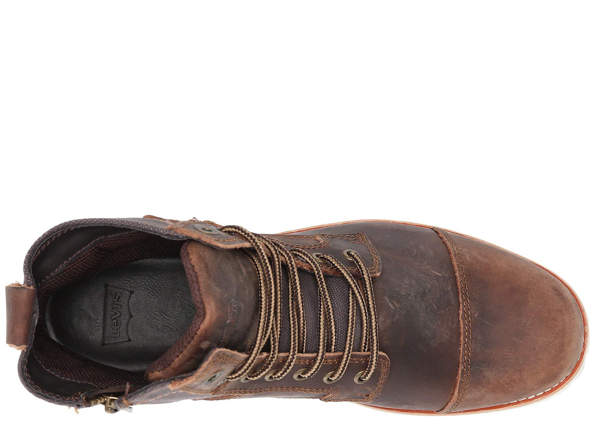 levi's brown leather boots