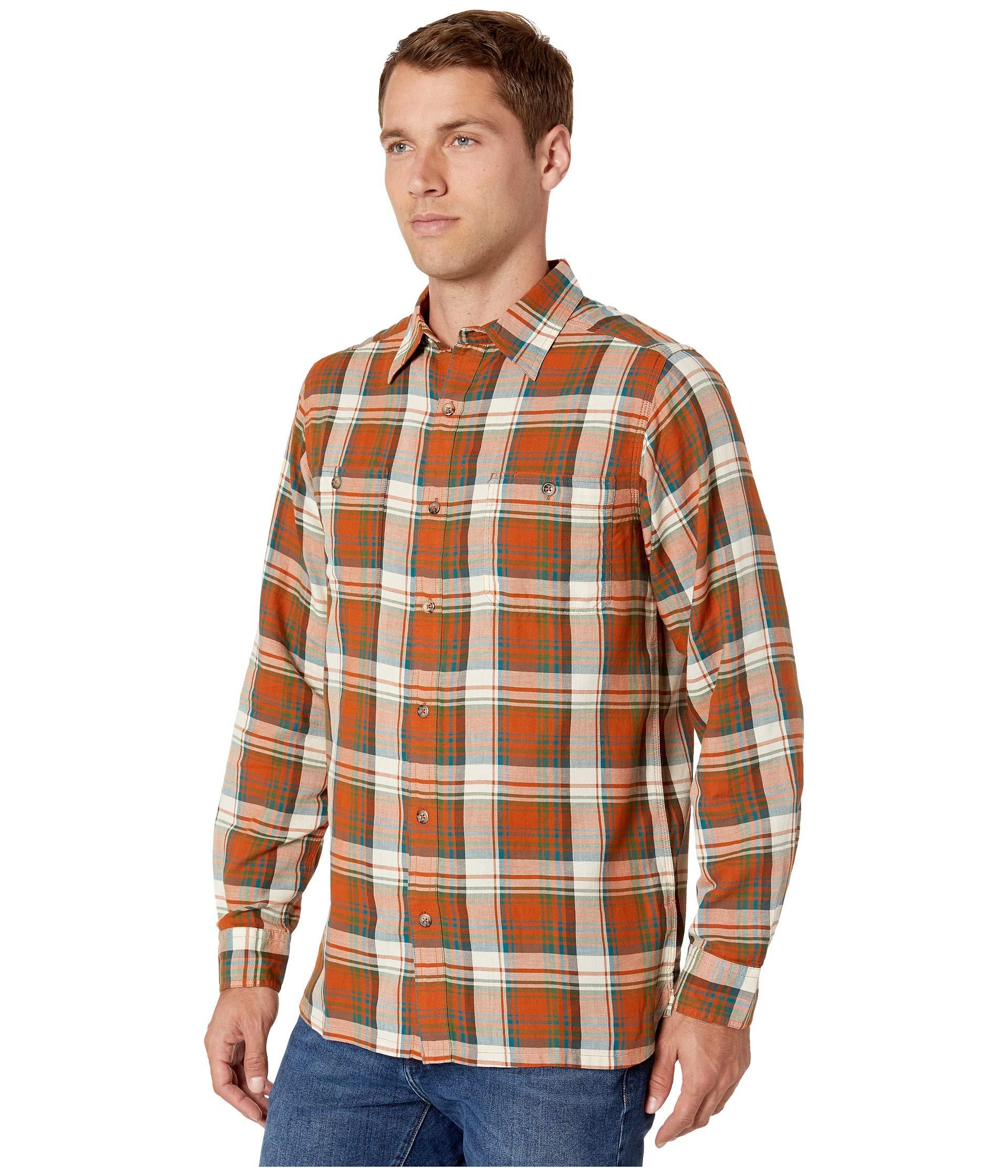 Mountain Khakis Cotton Meridian Long Sleeve Shirt in Orange for Men Lyst
