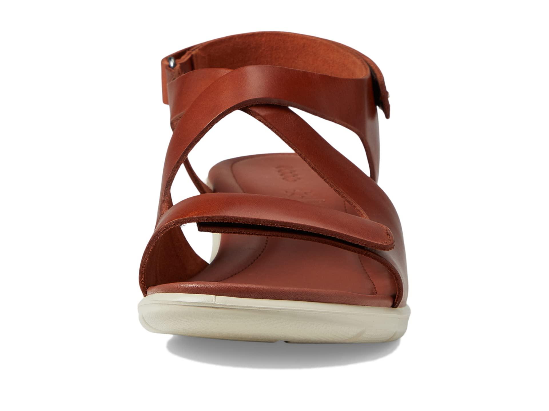 Ecco Felicia Cross Sandal in Brown | Lyst