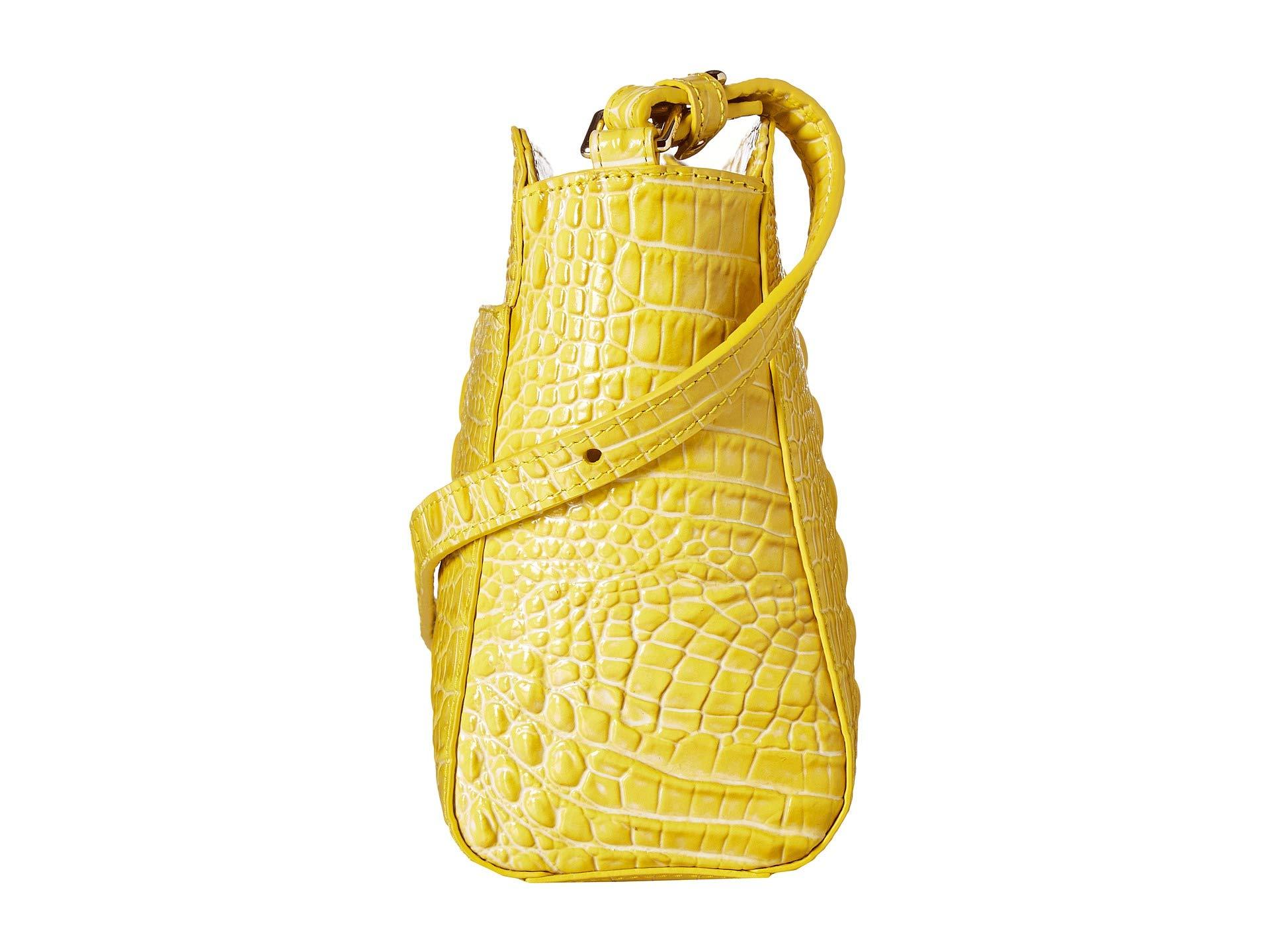 Brahmin Melbourne Carrie Crossbody Bag (pecan) Cross Body Handbags in  Yellow | Lyst