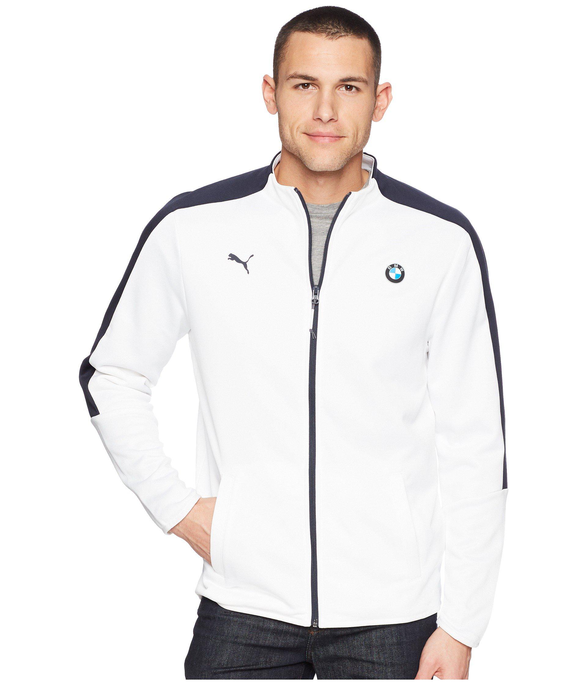  PUMA  Synthetic Bmw  Motorsport T7 Track Jacket  in White for 