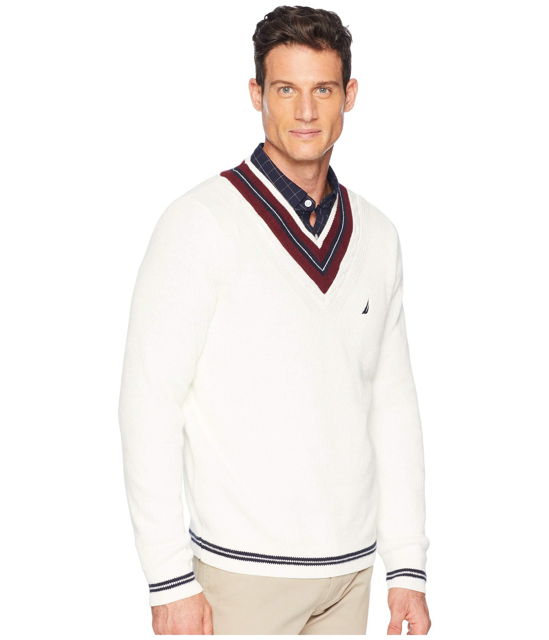 nautica v neck sweater