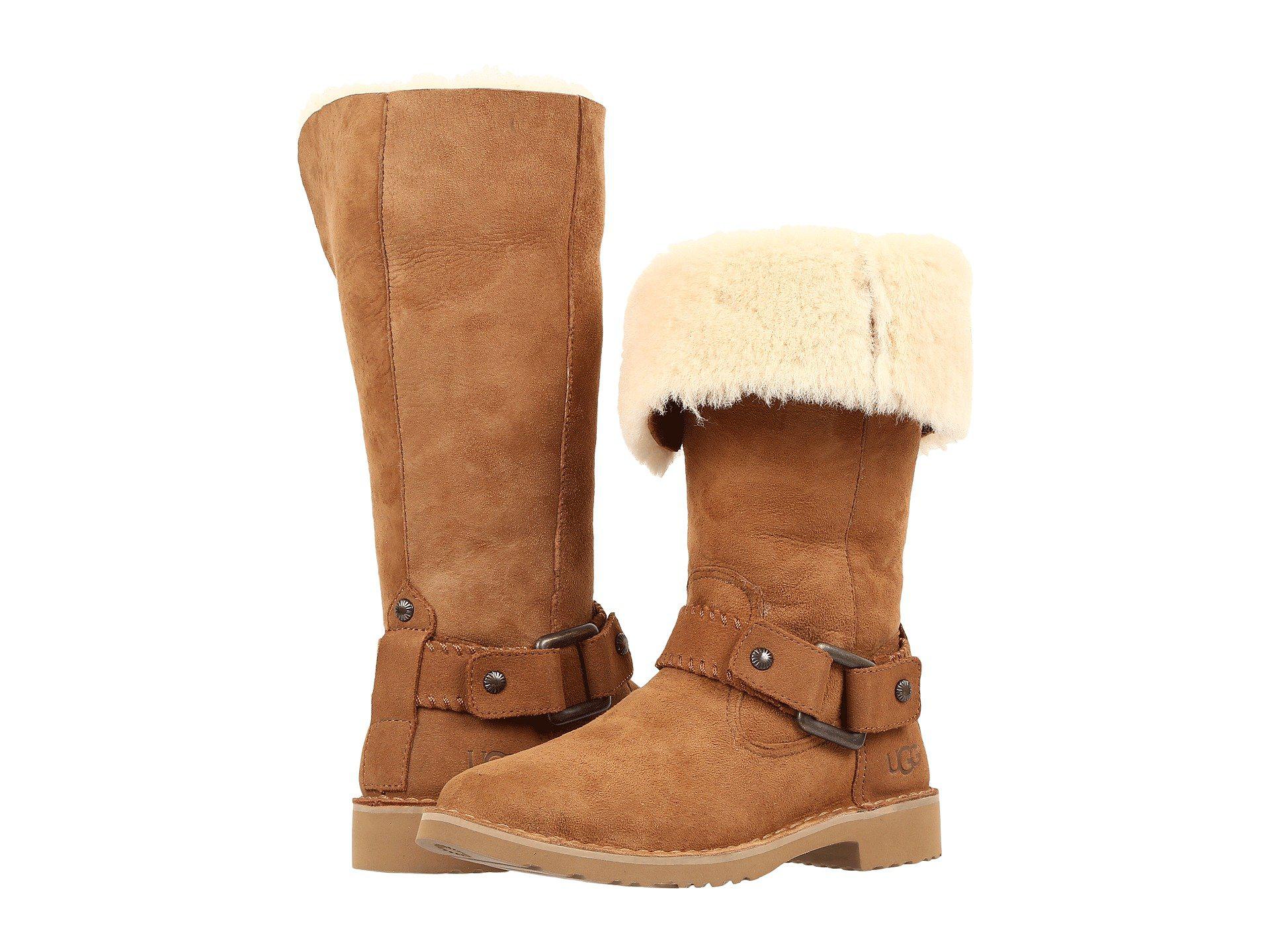 UGG Braiden Cuff Suede Foldable Boots 