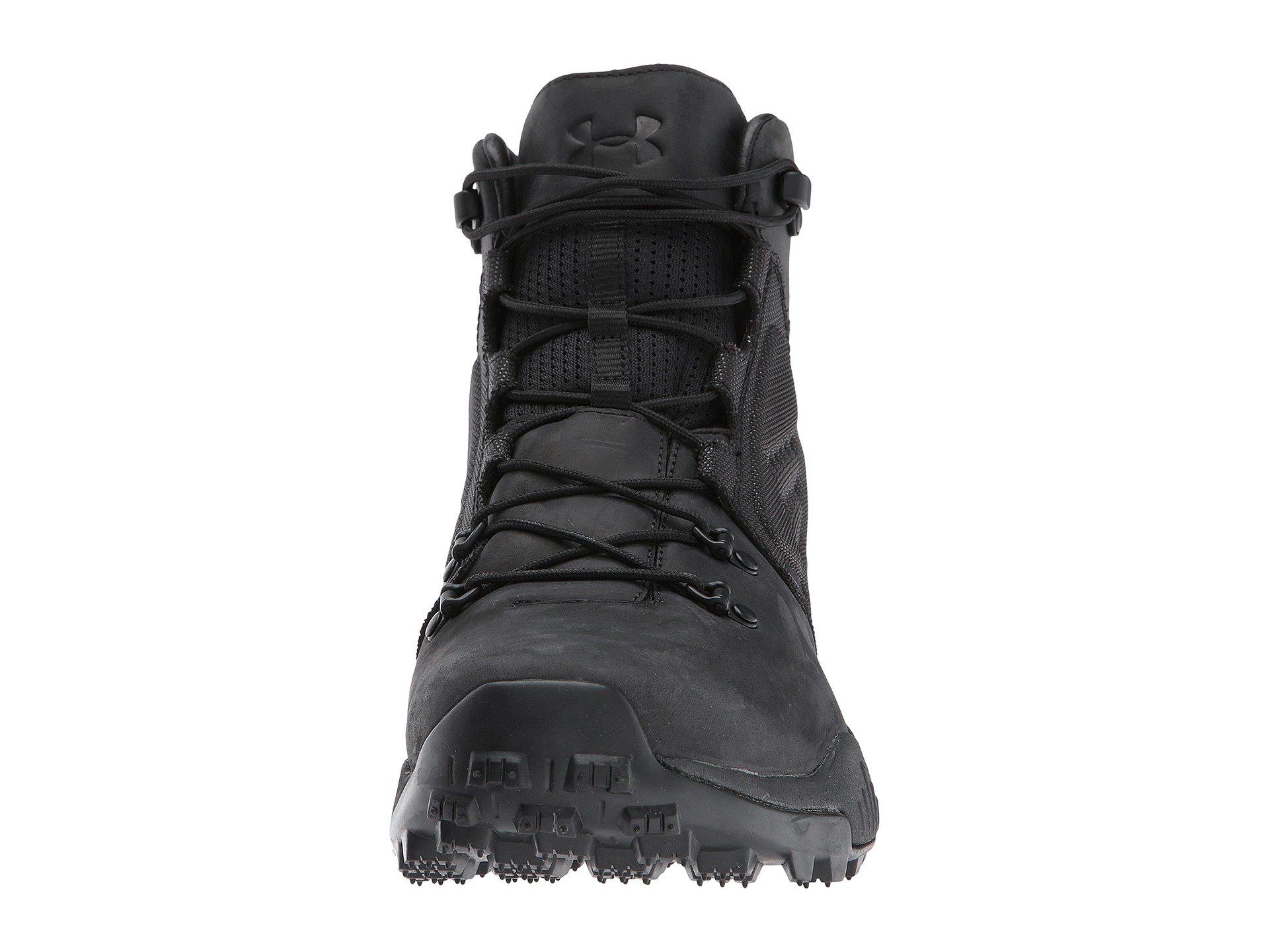 Under Armour Ua Newell Ridge Mid Gtx Leather in Black/Black/Black (Black)  for Men | Lyst