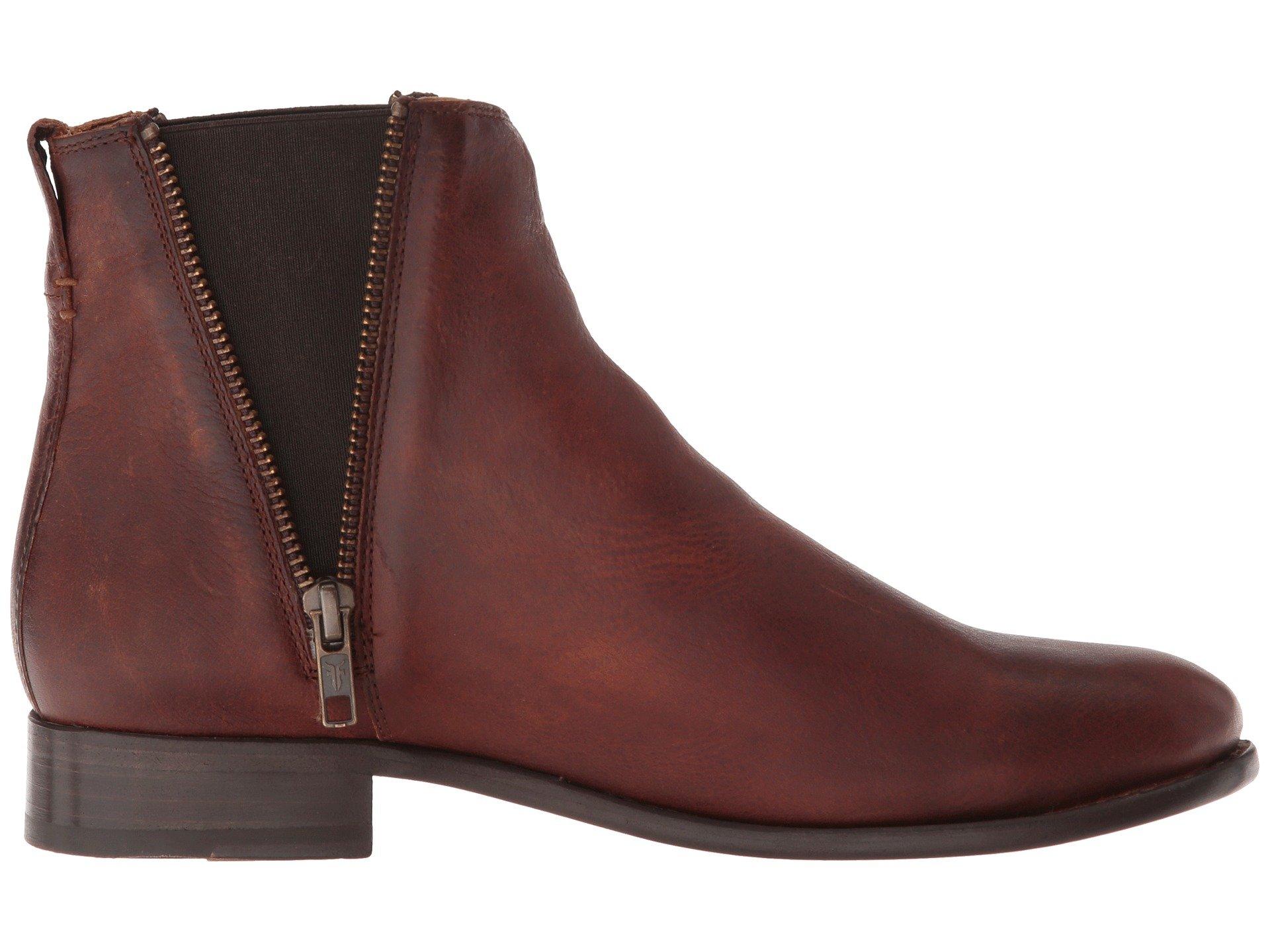 frye carly zip booties