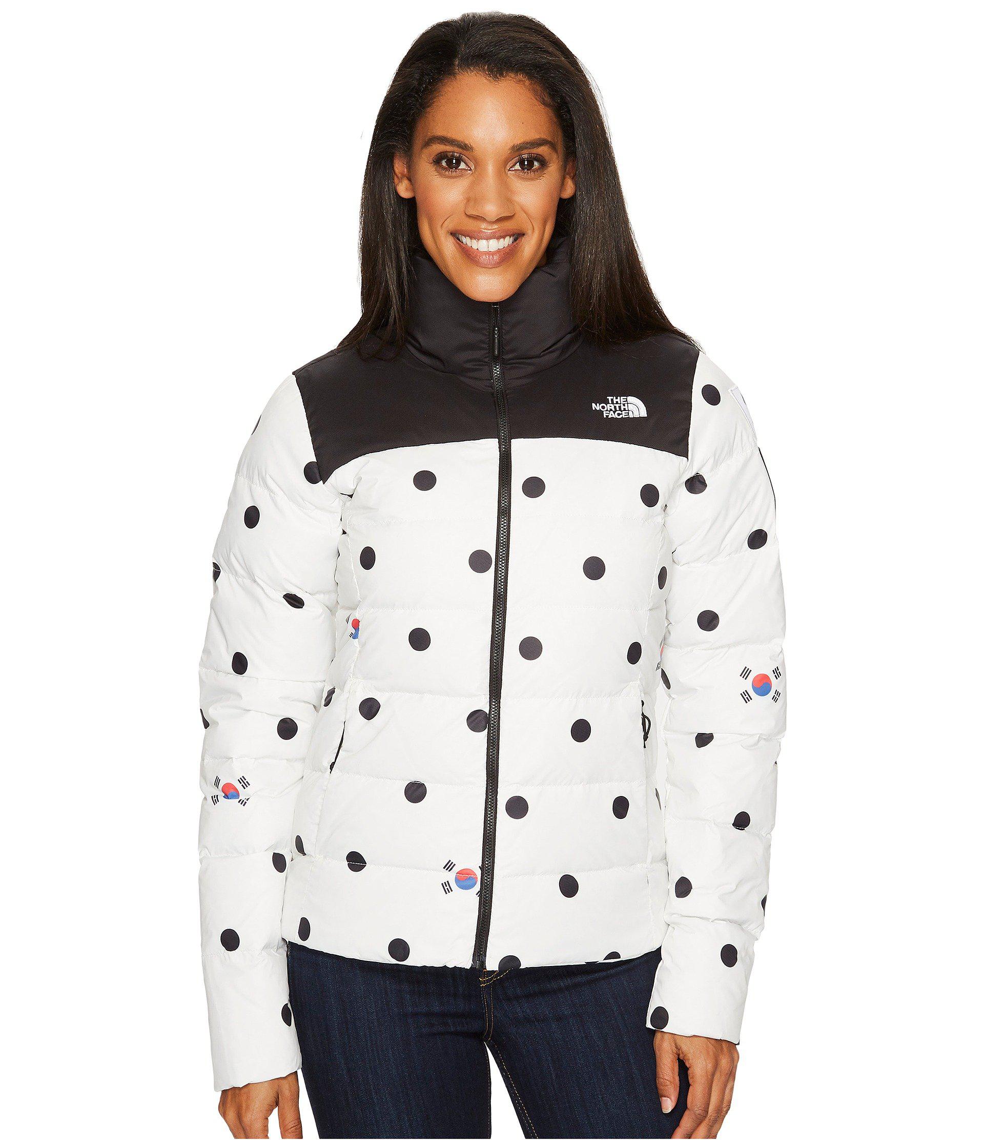 the north face ic nuptse jacket blue star print