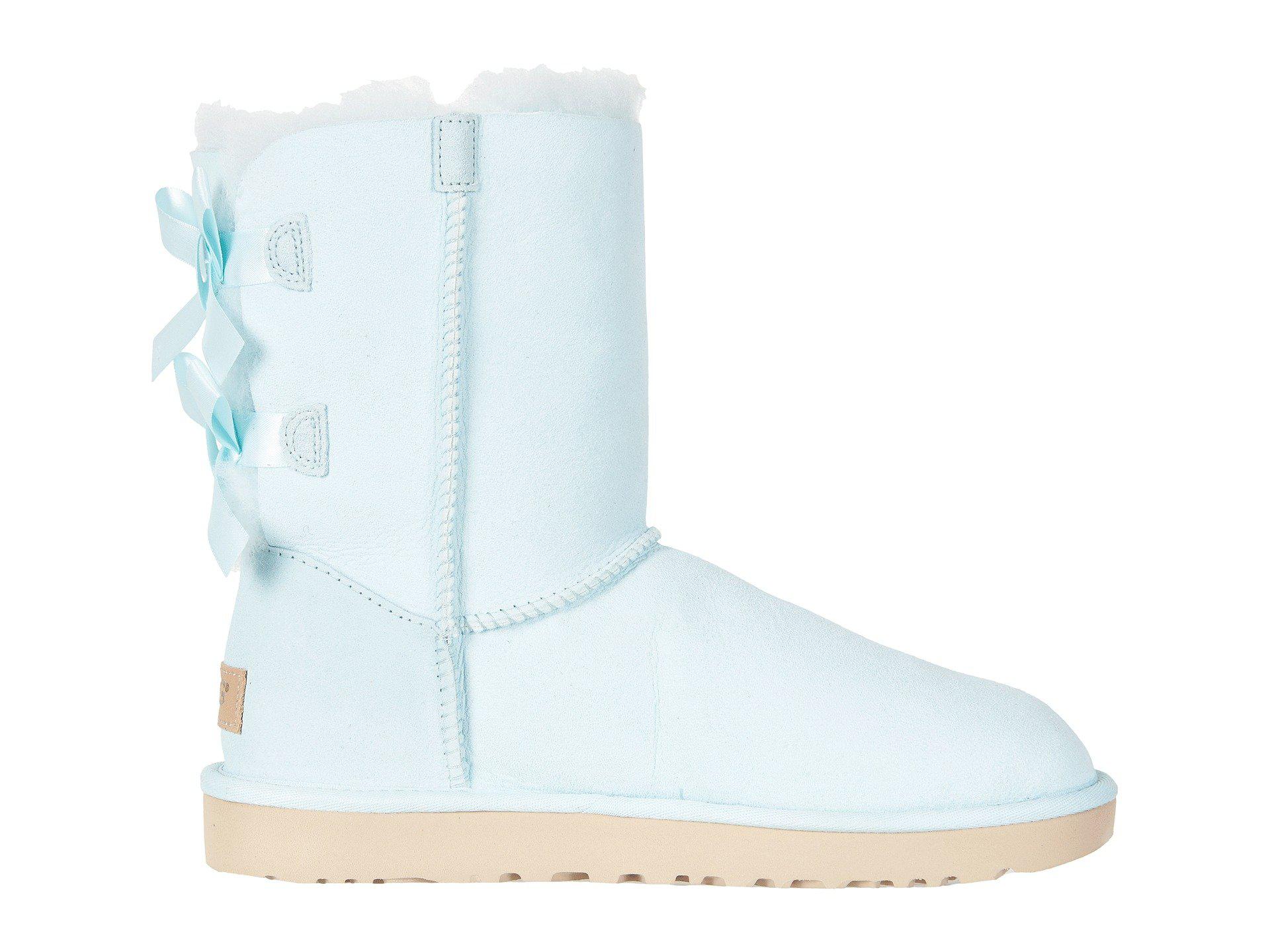 aqua uggs with bows
