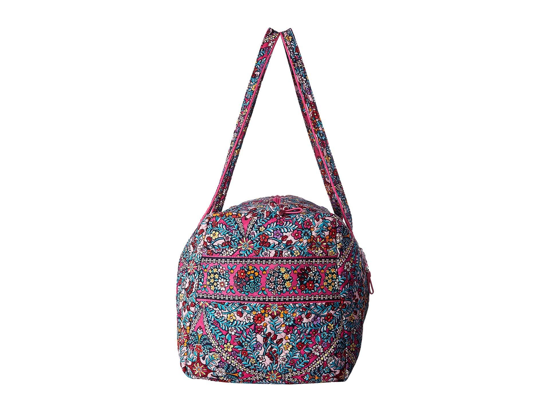 Vera Bradley Iconic Large Travel Duffel Bag Literacy Basics