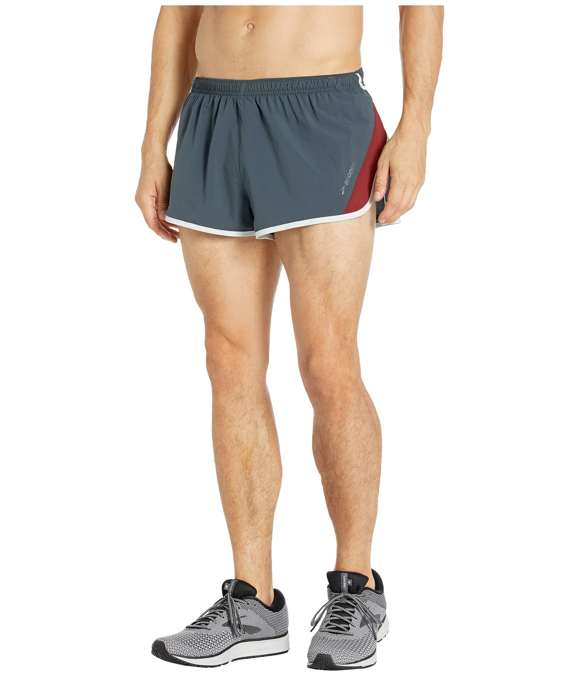 Brooks Synthetic Goto 2 Split Shorts in Gray for Men Lyst