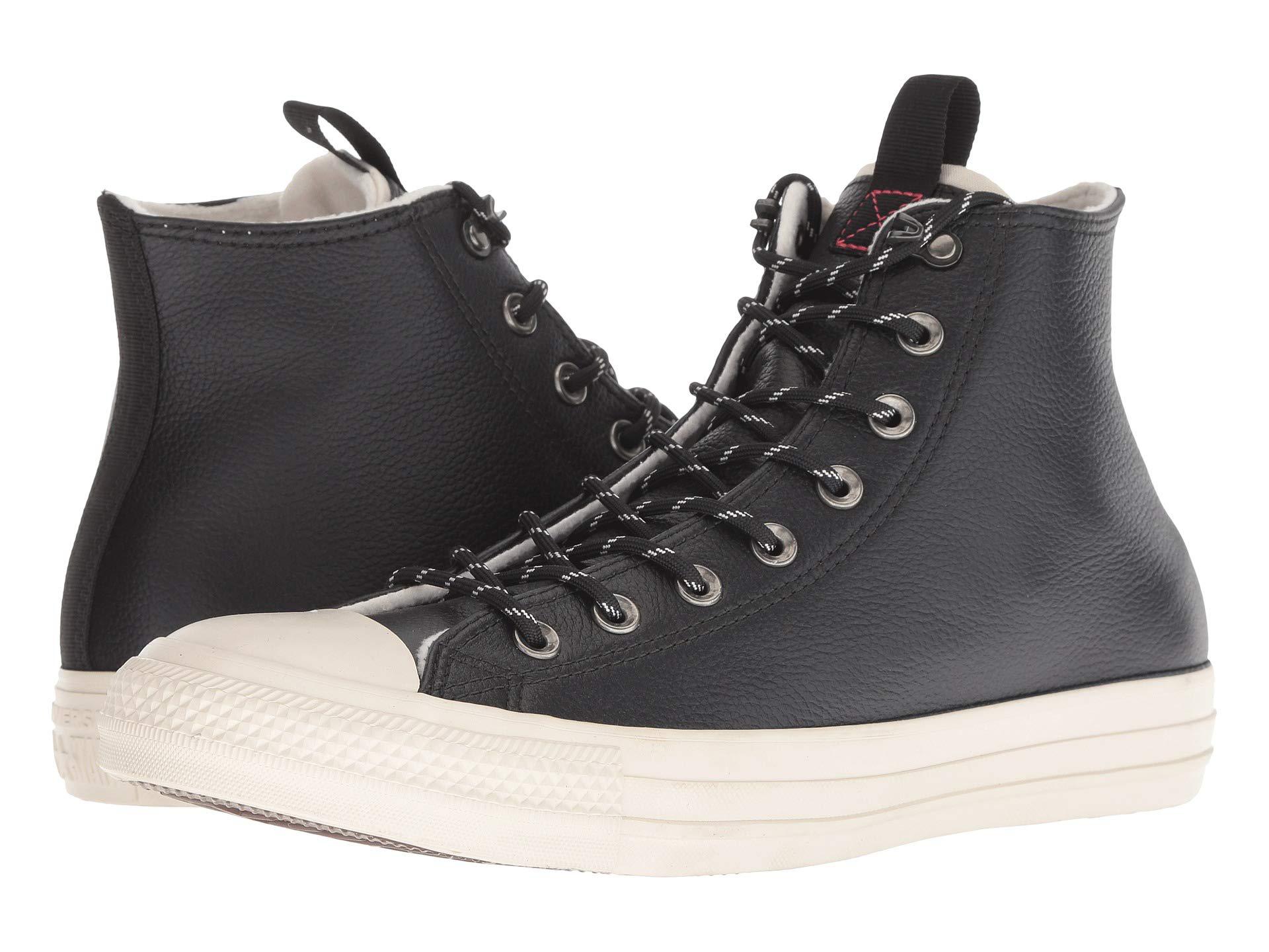 Converse Leather Unisex Chuck Taylor As Hi Black Mono Basketball Shoes