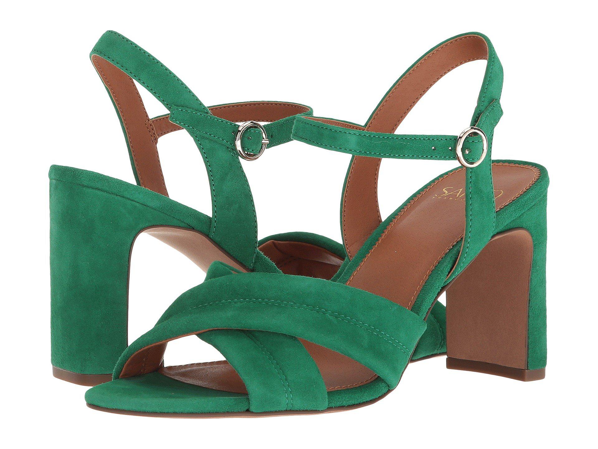 franco sarto green sandals