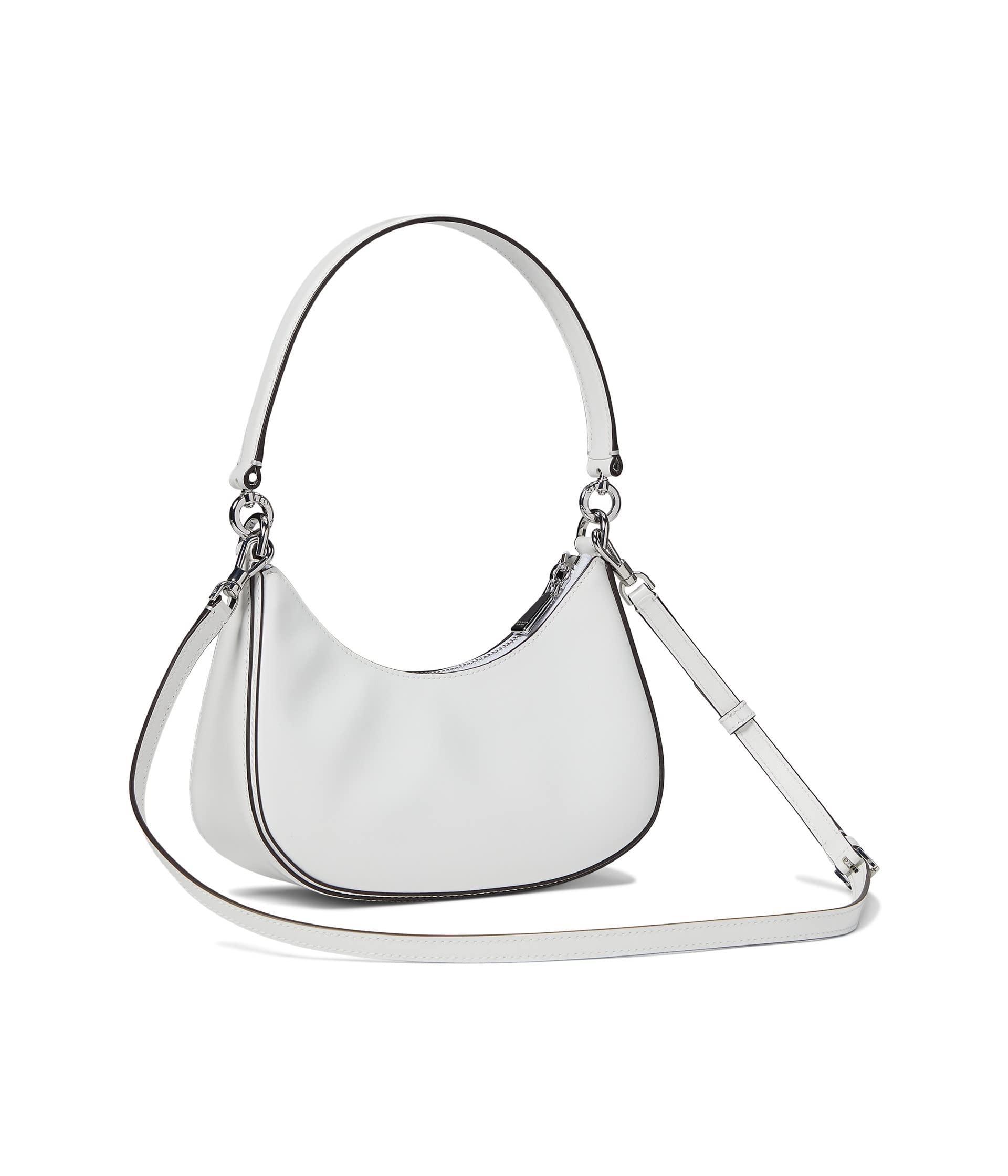 Kate Spade Sam Icon Leather Tote Bag Small True White in Spazzolato Leather  with Silver-tone - US