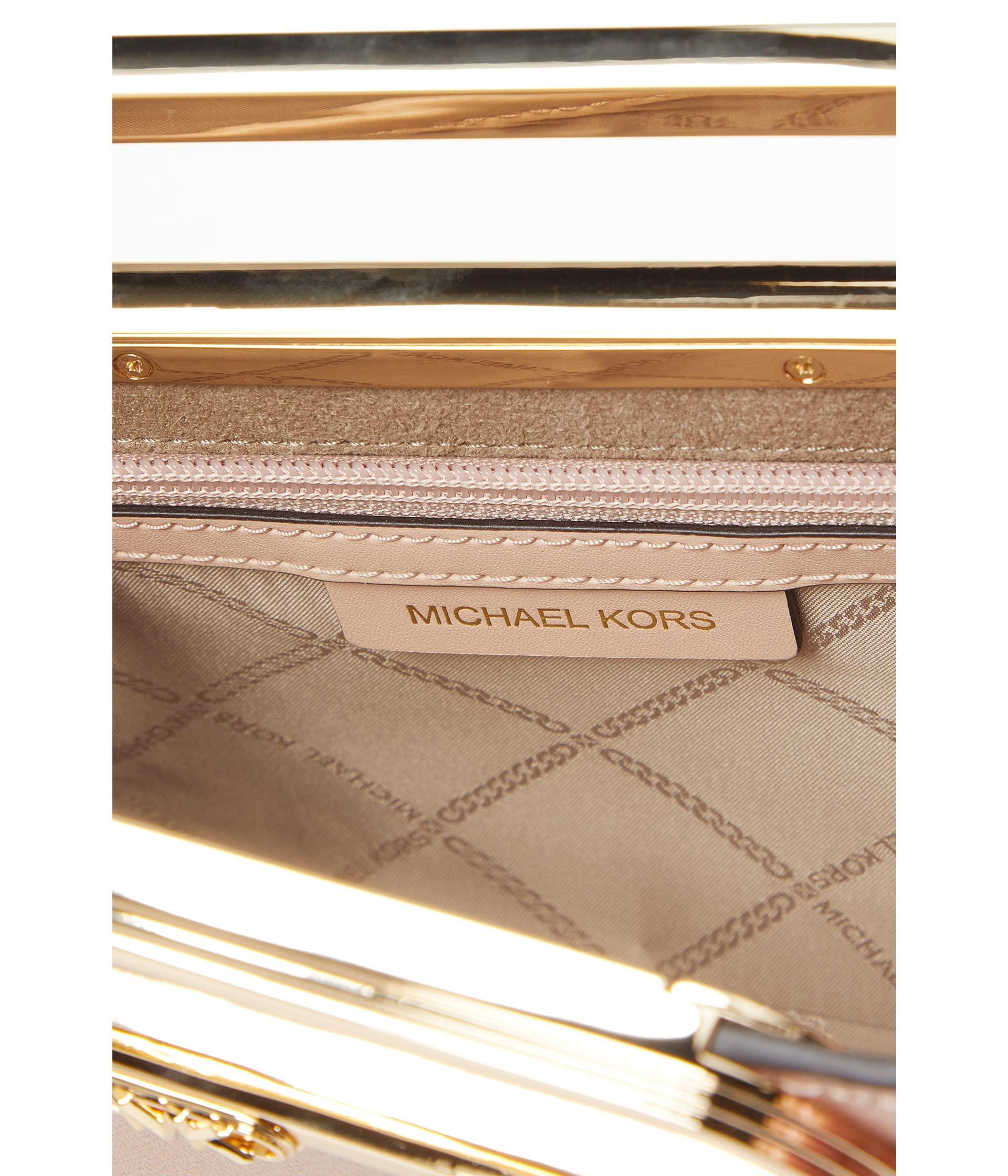 MICHAEL Michael Kors Chelsea Large Convertible Clutch in Natural