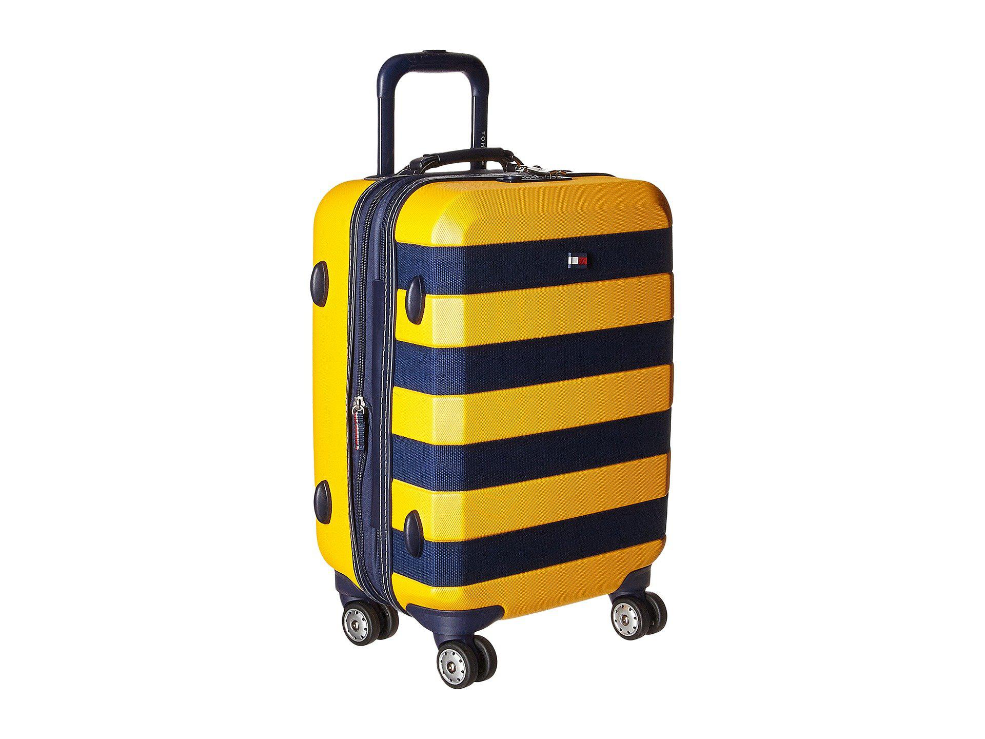 tommy hilfiger yellow suitcase