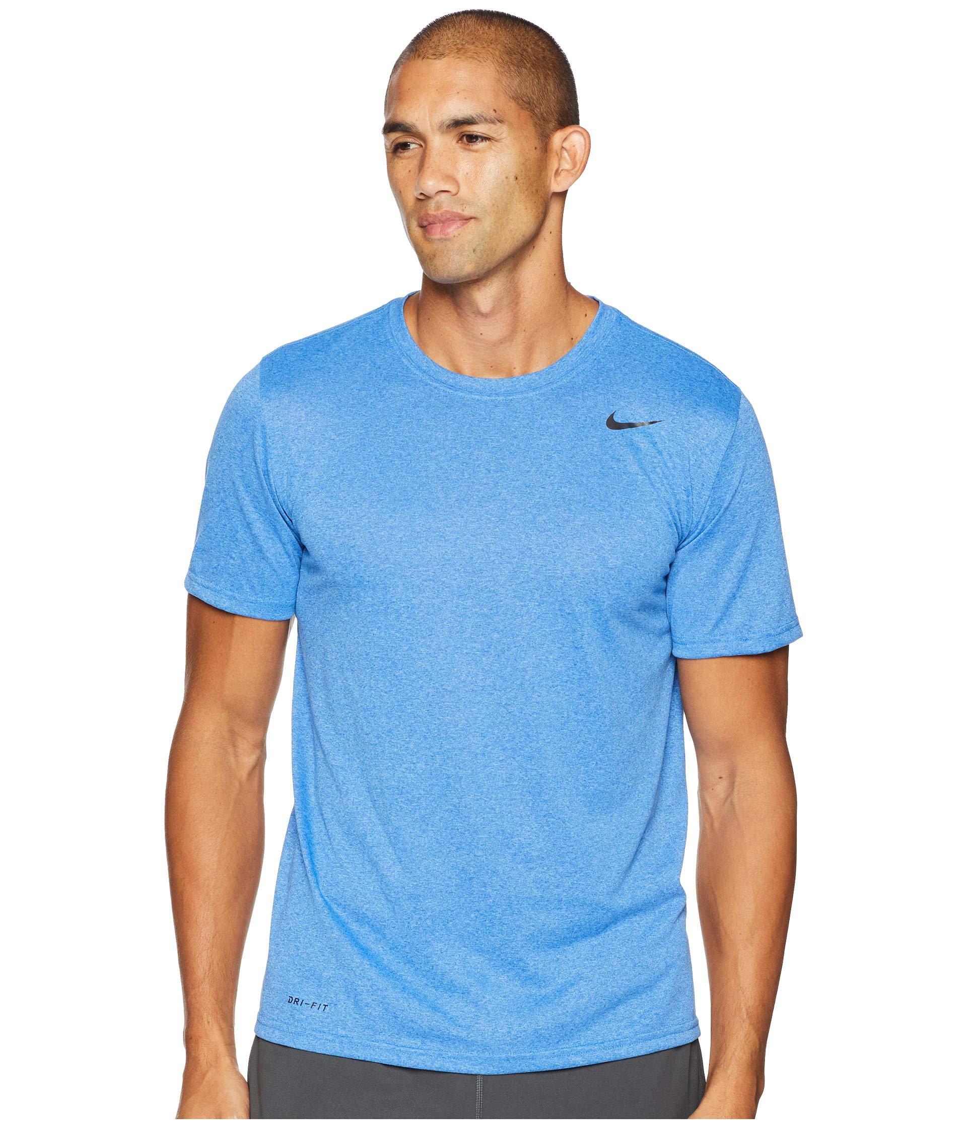 Nike Synthetic Legend 2.0 Short Sleeve Tee in Blue for Men - Lyst