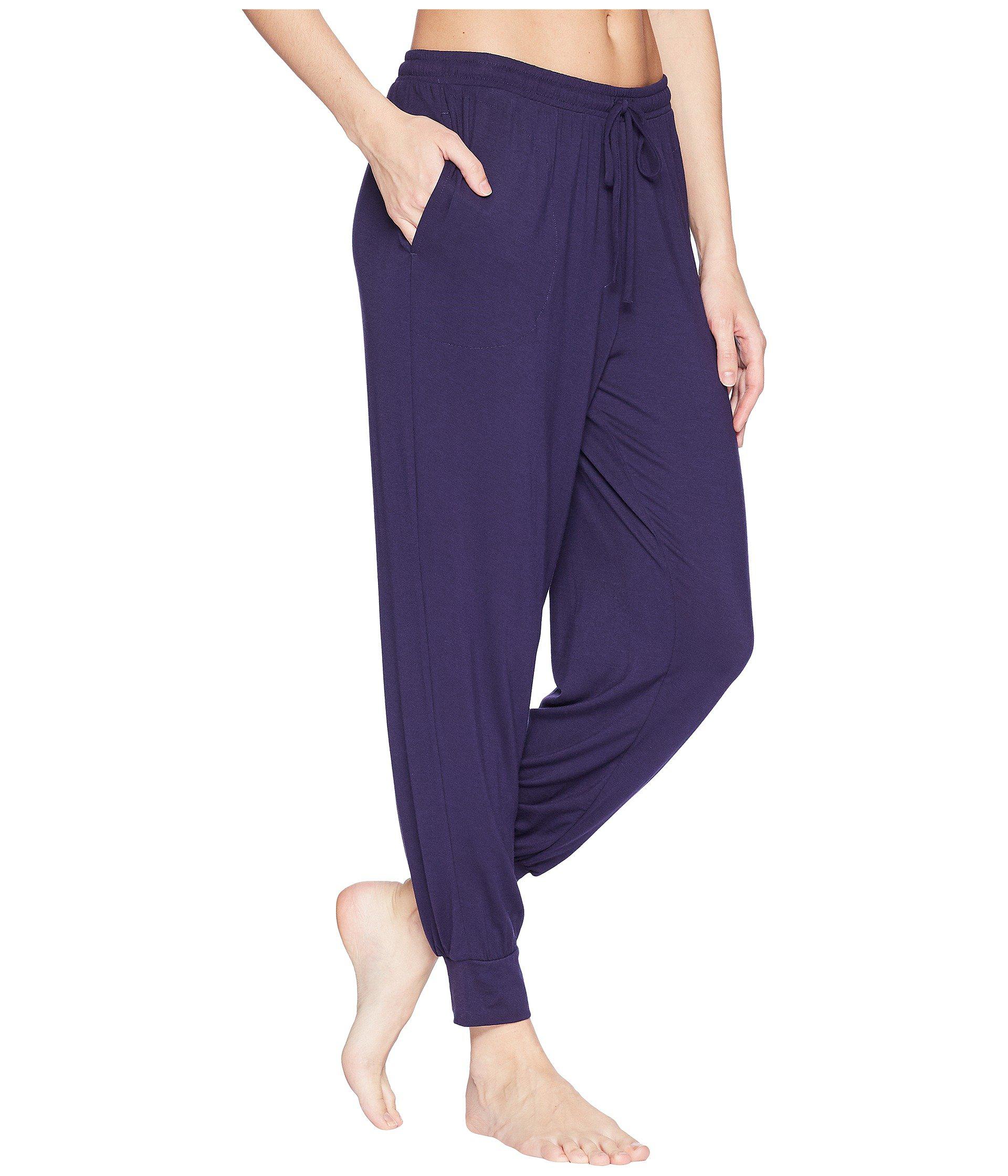 Donna Karan Synthetic Lounge Jogger Pants in Navy (Blue) Lyst