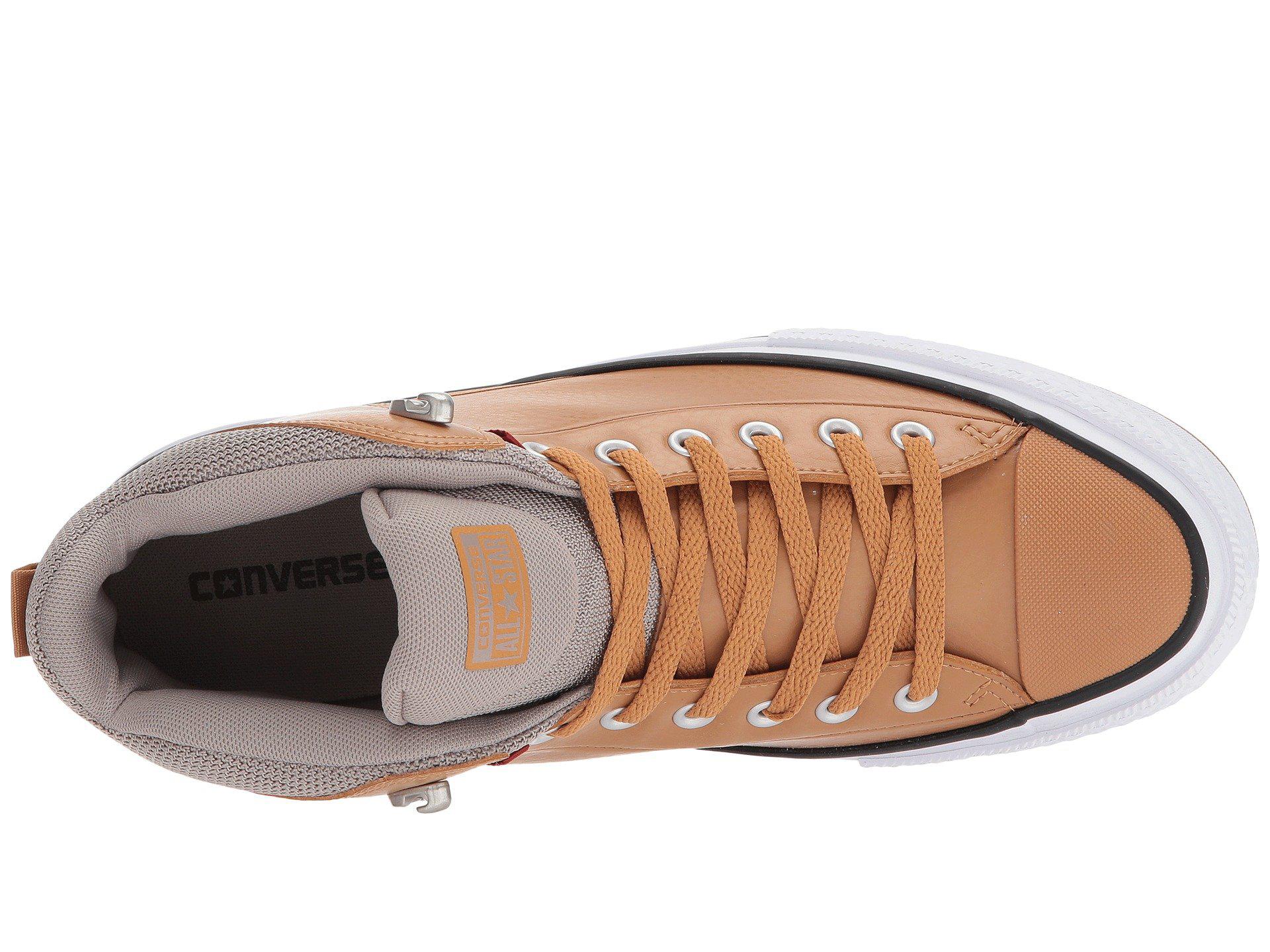 converse chuck taylor all star street sneaker boots in tan