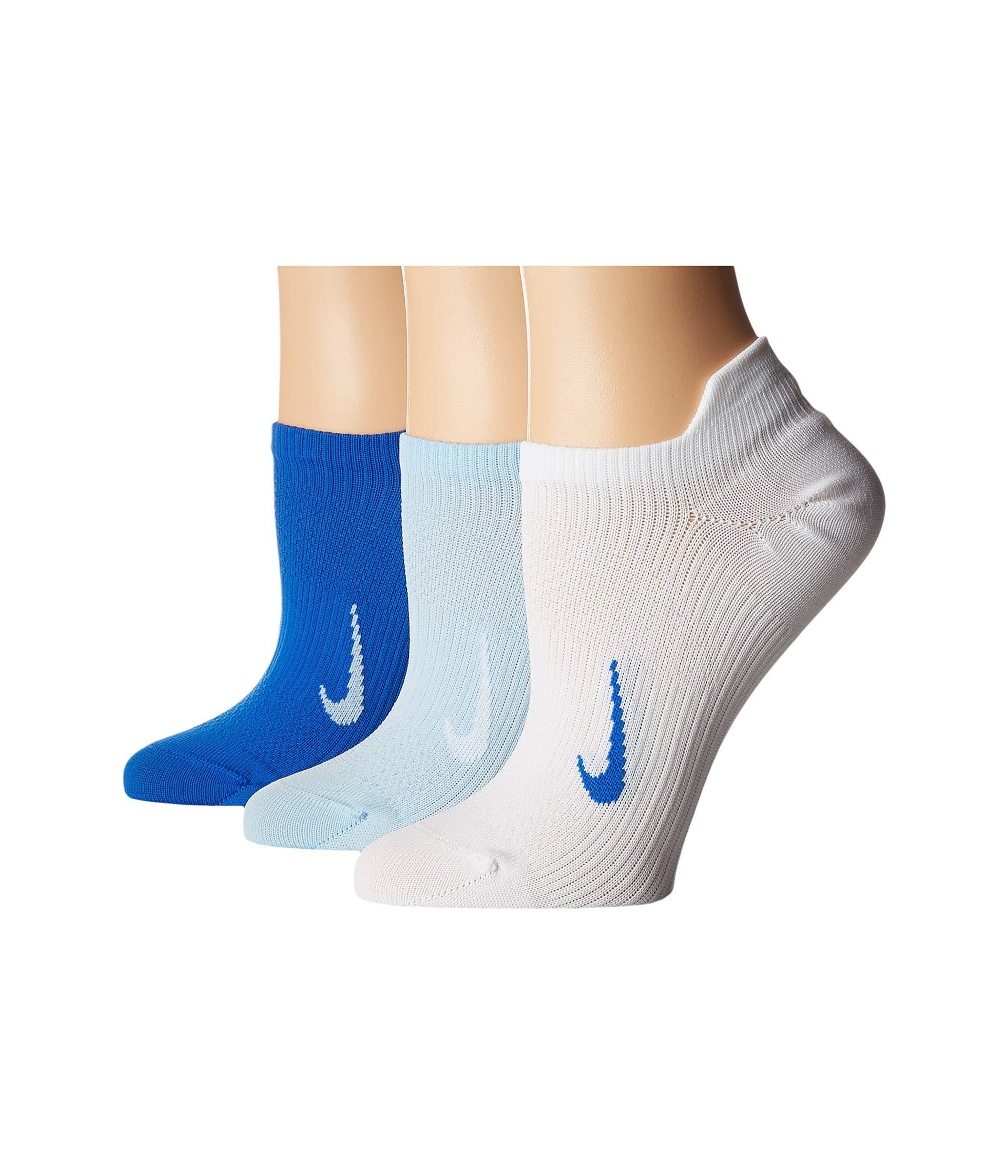 Nike Everyday Lightweight Training No Socks 3-pair Pack Blue | Lyst