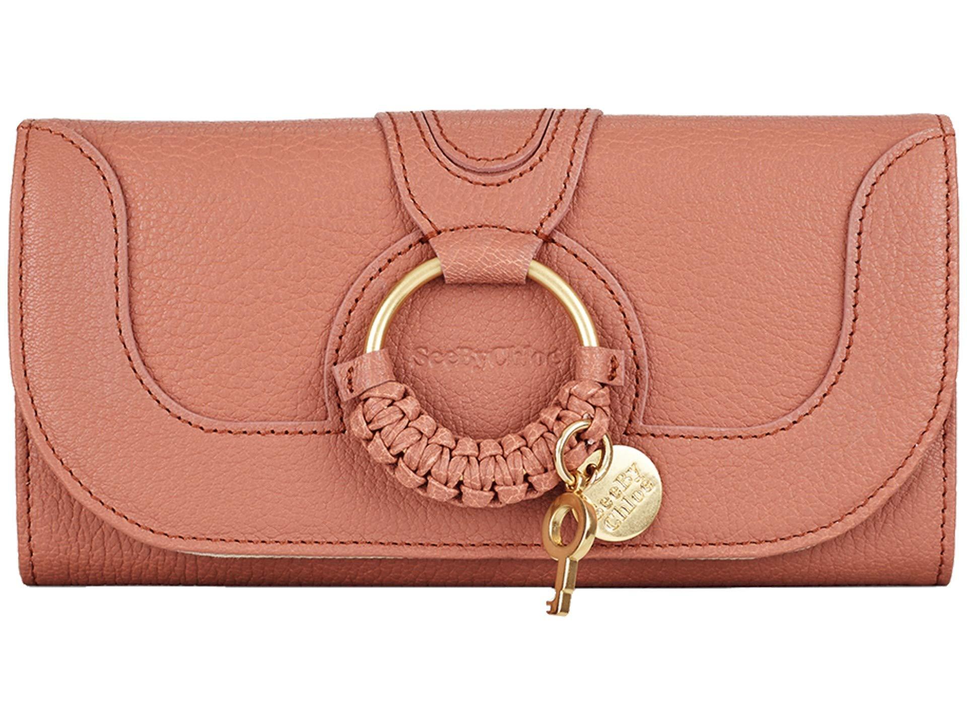 See By Chloé Cotton Hana Continental Wallet In Pink Lyst 