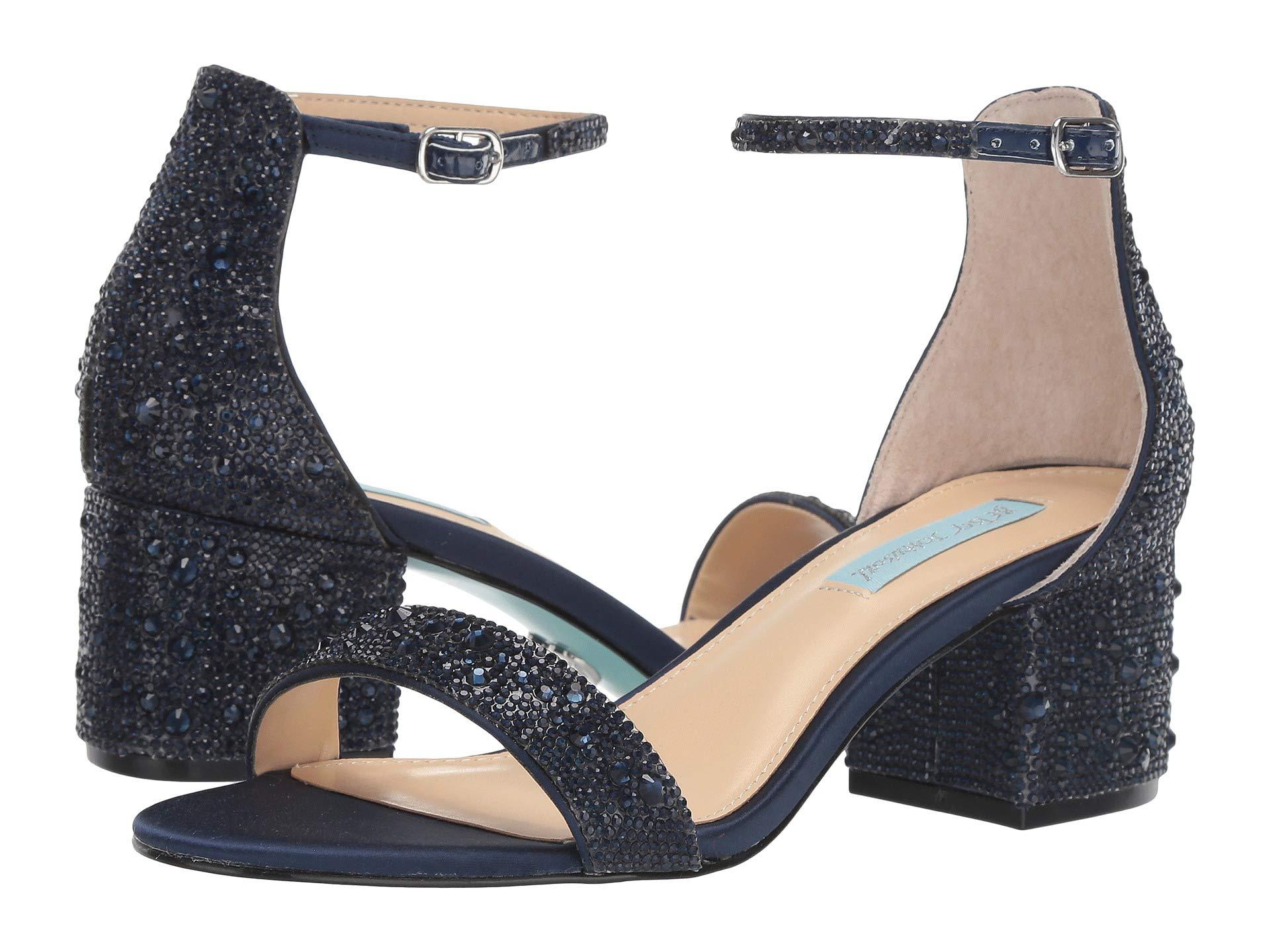 Betsey Johnson Synthetic Mari Heeled Sandal (black) Women's Shoes - Lyst